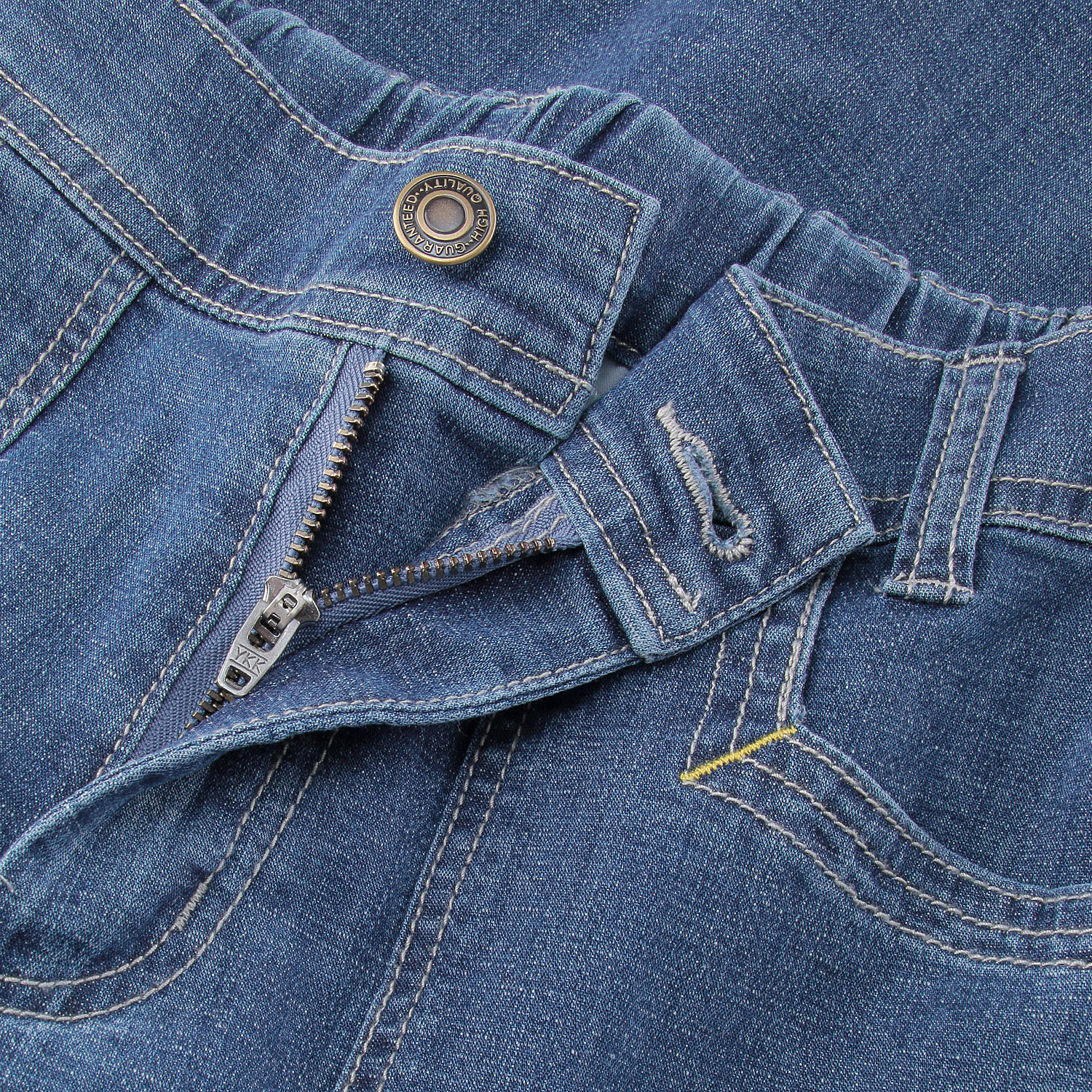 リネン混ドライタッチデニムワイドパンツ - 画像8