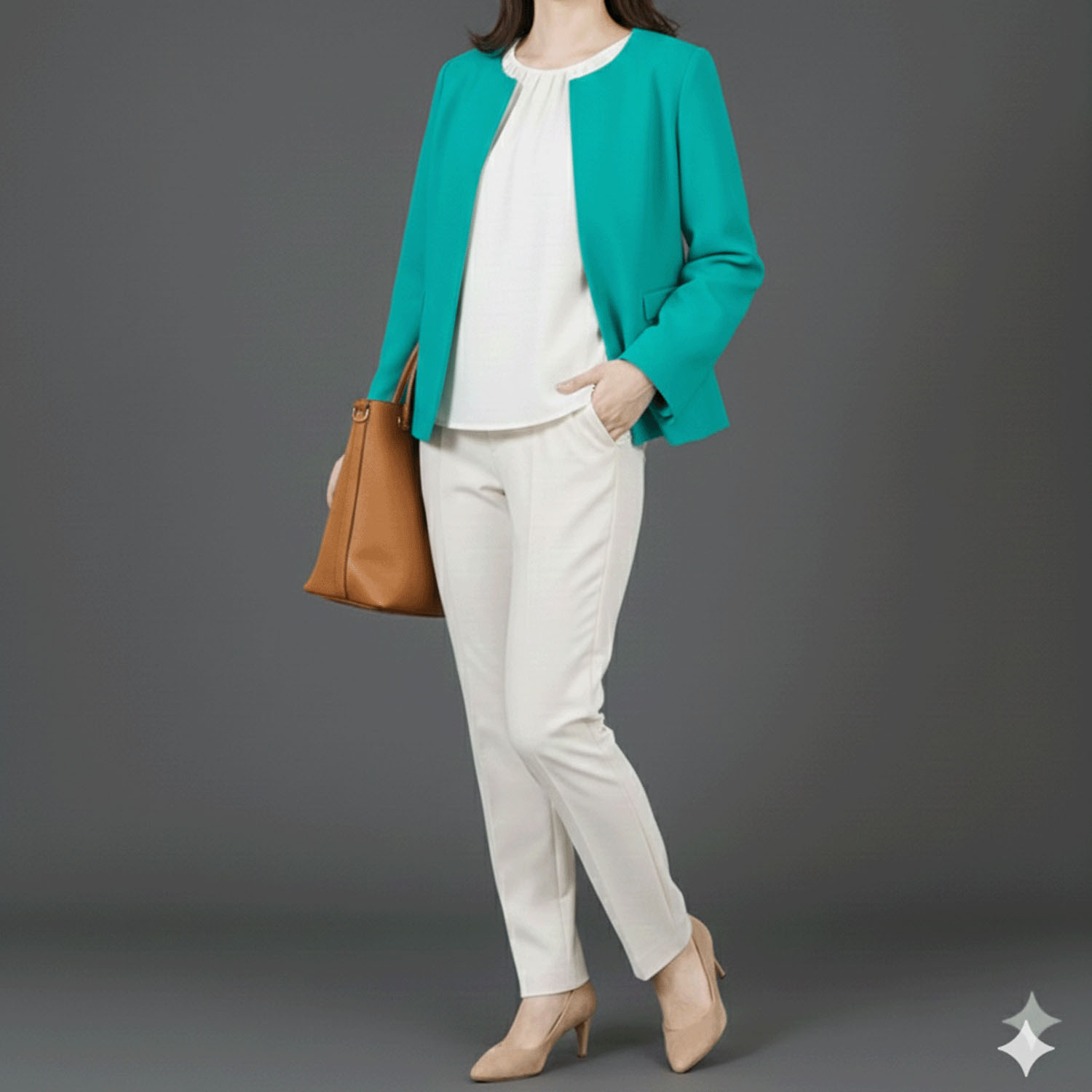 RNストレッチラクの美ストレートパンツ - 画像8