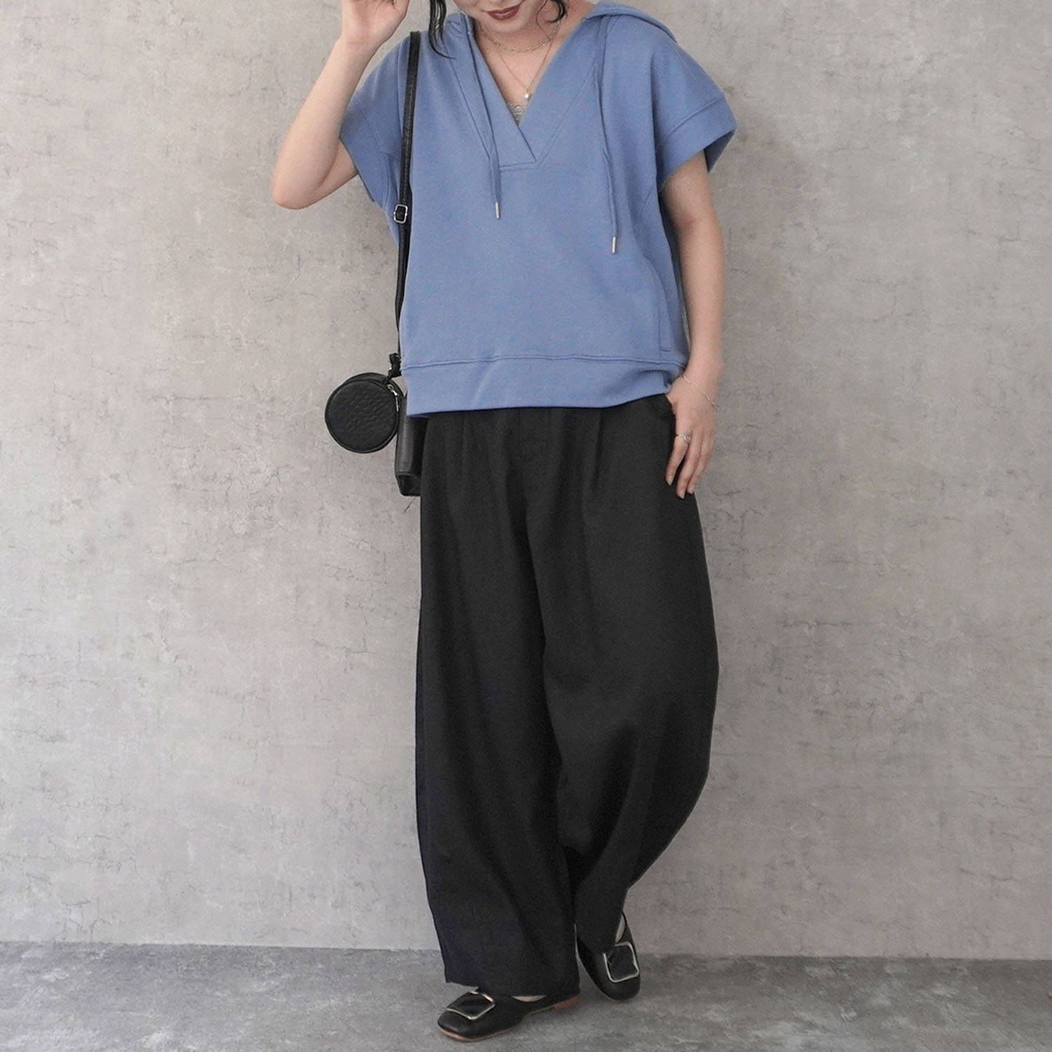 nod 麻100％バナナワイドパンツ - 画像4