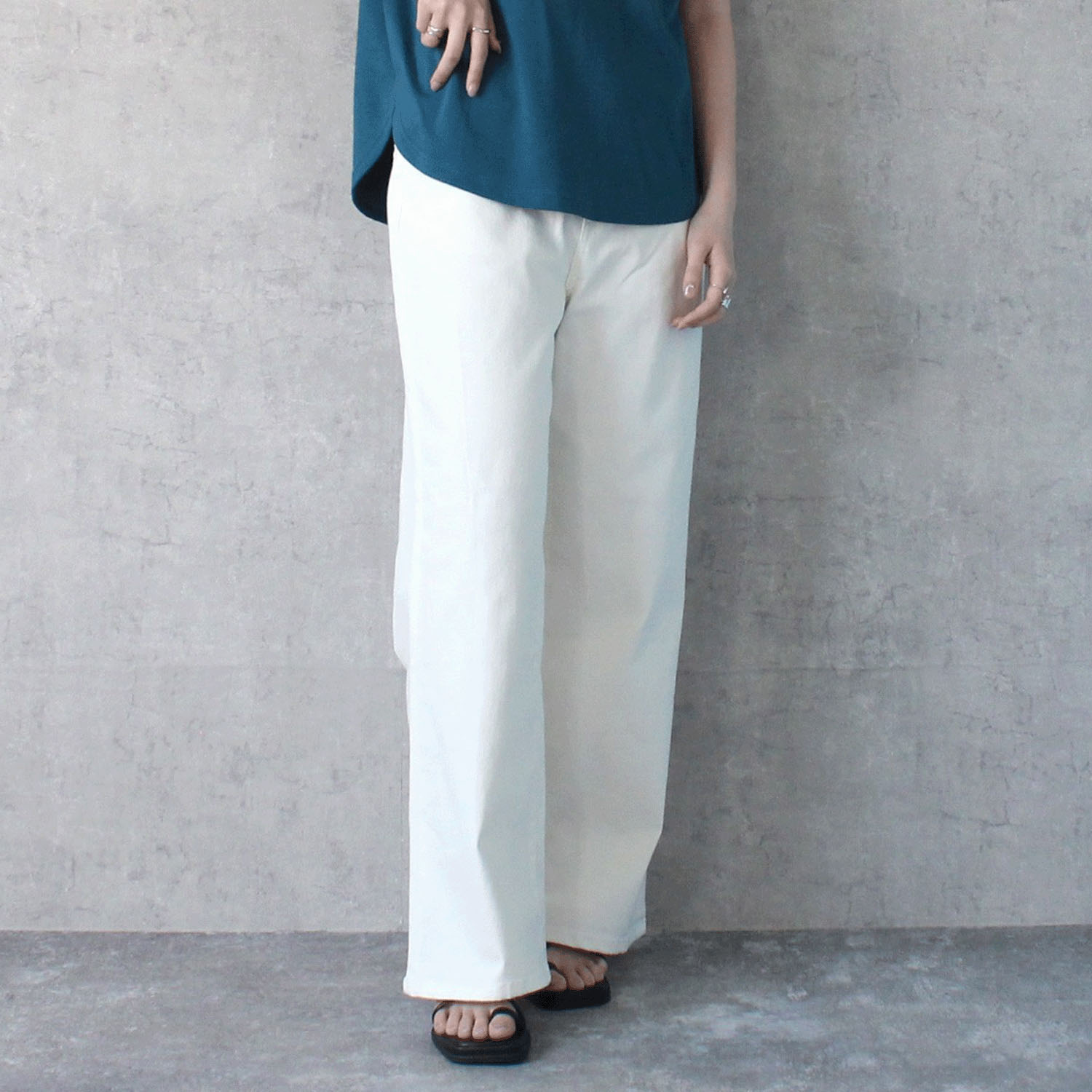 【Insta Live】W HEART Coolishワイドパンツ - 画像4