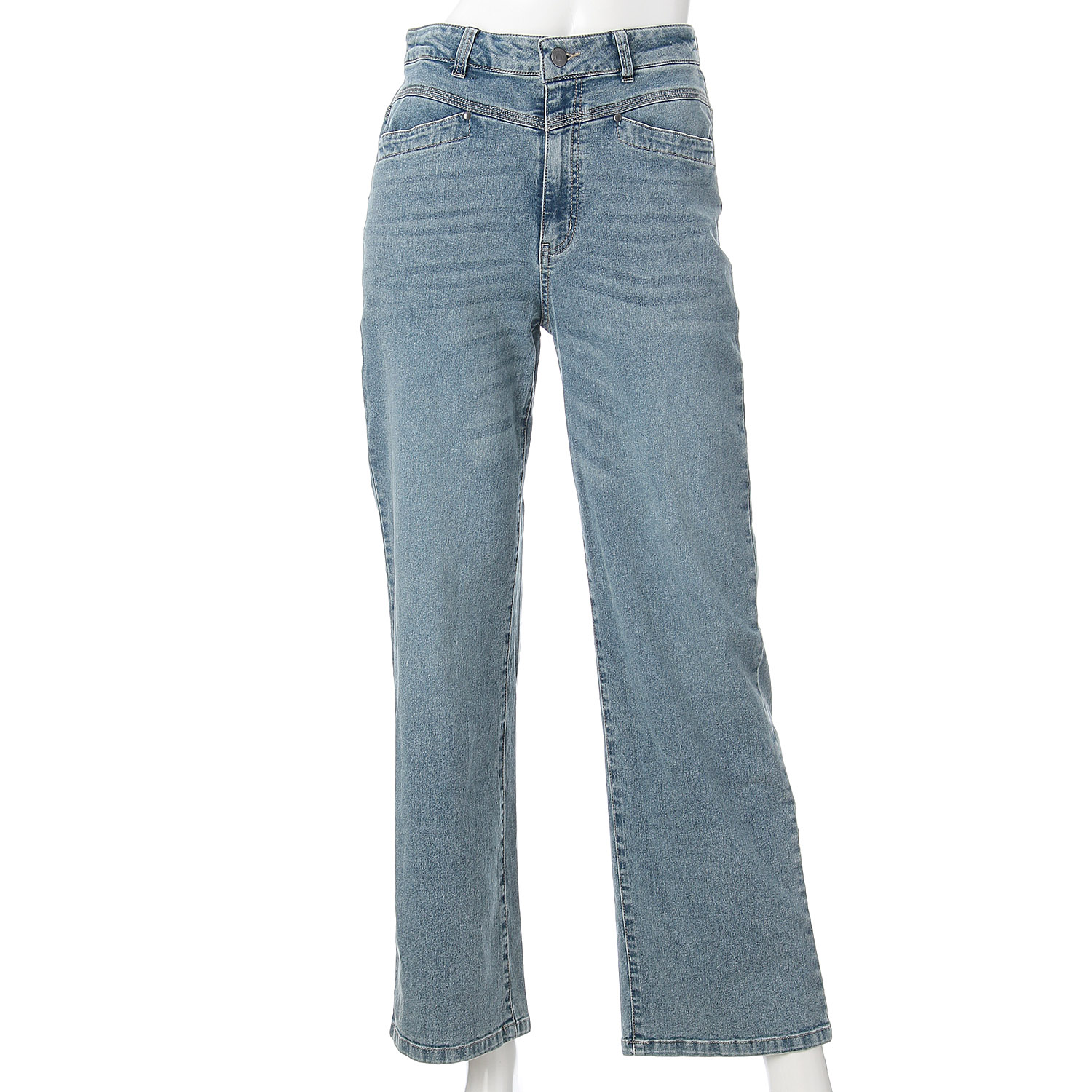 クールデニムワイドストレートパンツ - 画像6