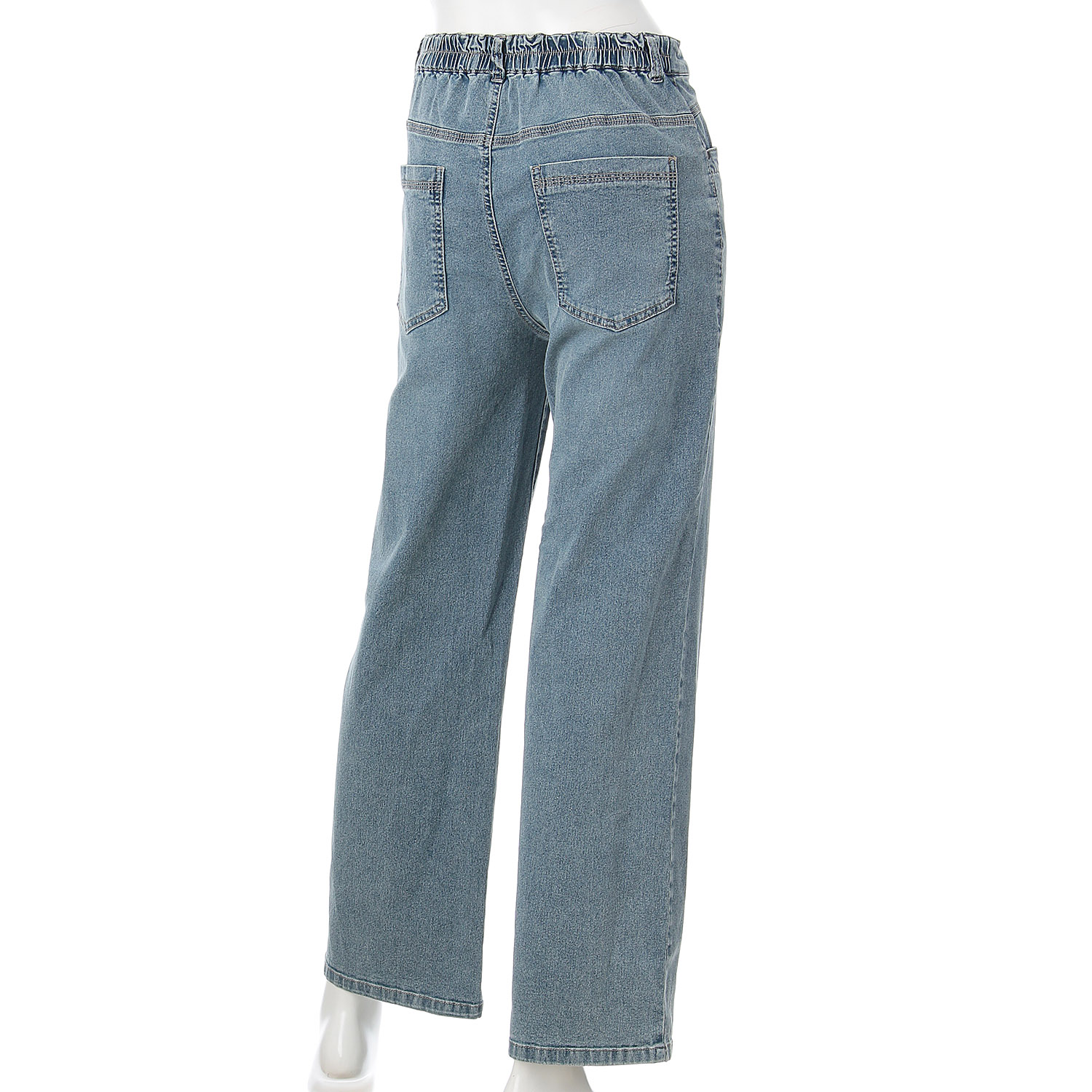 クールデニムワイドストレートパンツ - 画像8