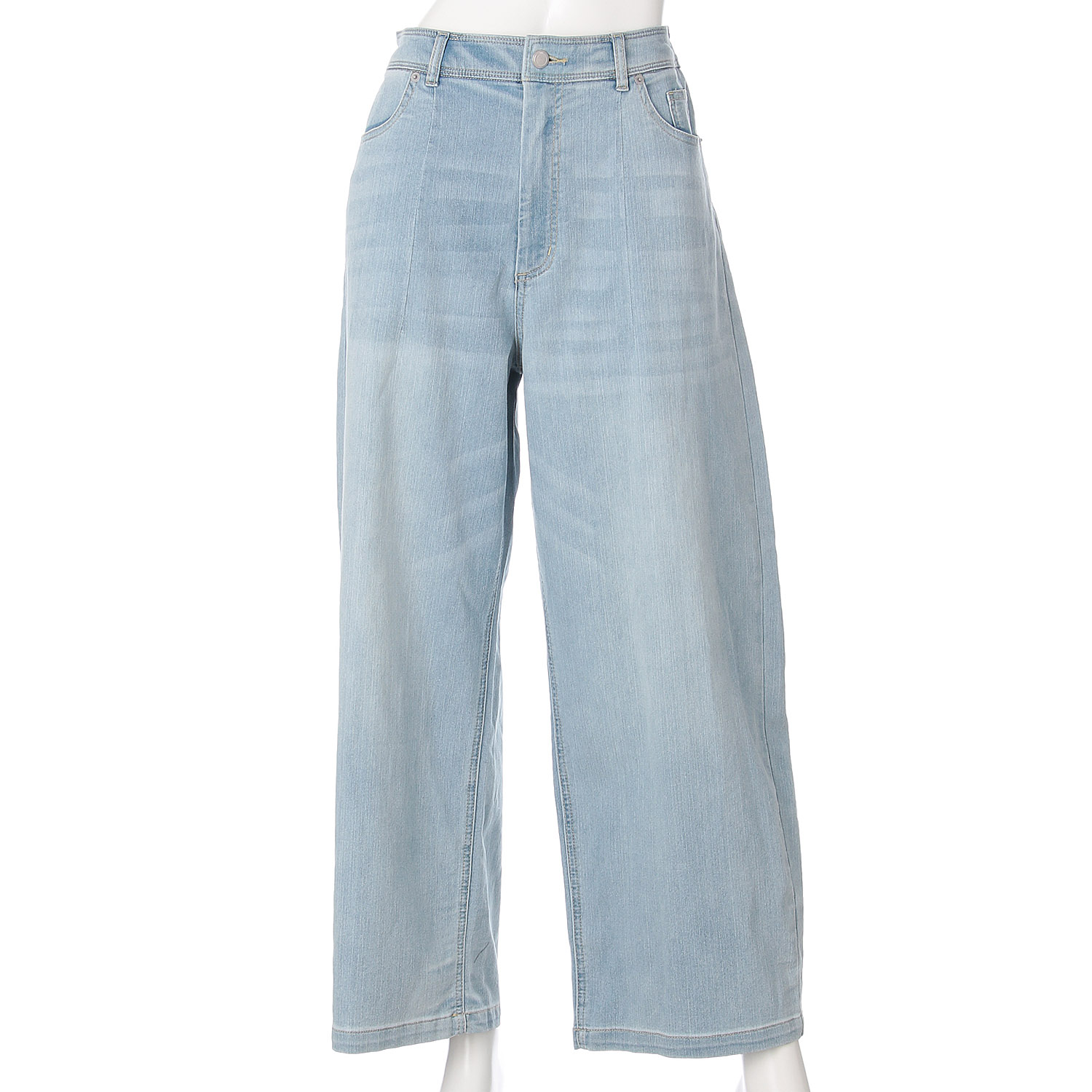 JEUNE ET JOYEUX TCストレッチ デニムカーヴィーパンツ - 画像2