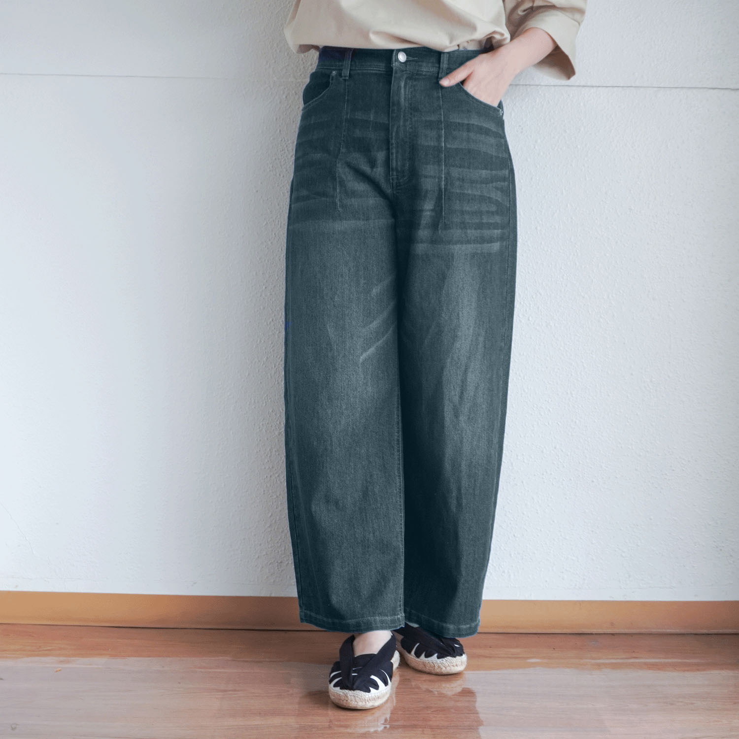 【Insta Live】JEUNE ET JOYEUX TCストレッチ デニムカーヴィーパンツ - 画像8