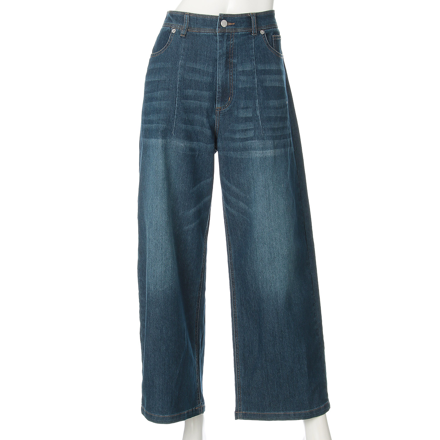 JEUNE ET JOYEUX TCストレッチ デニムカーヴィーパンツ - 画像10