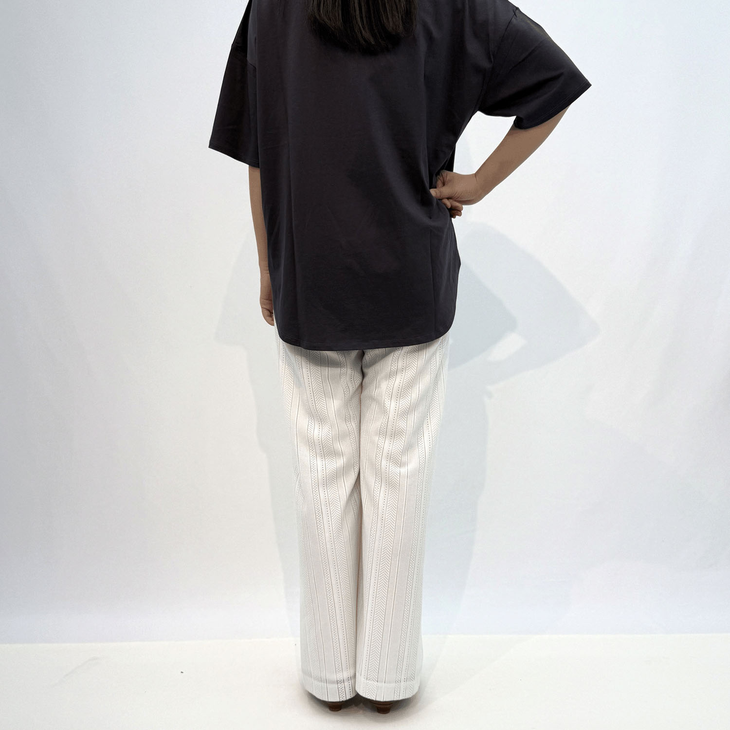 レースセミワイドパンツ - 画像3