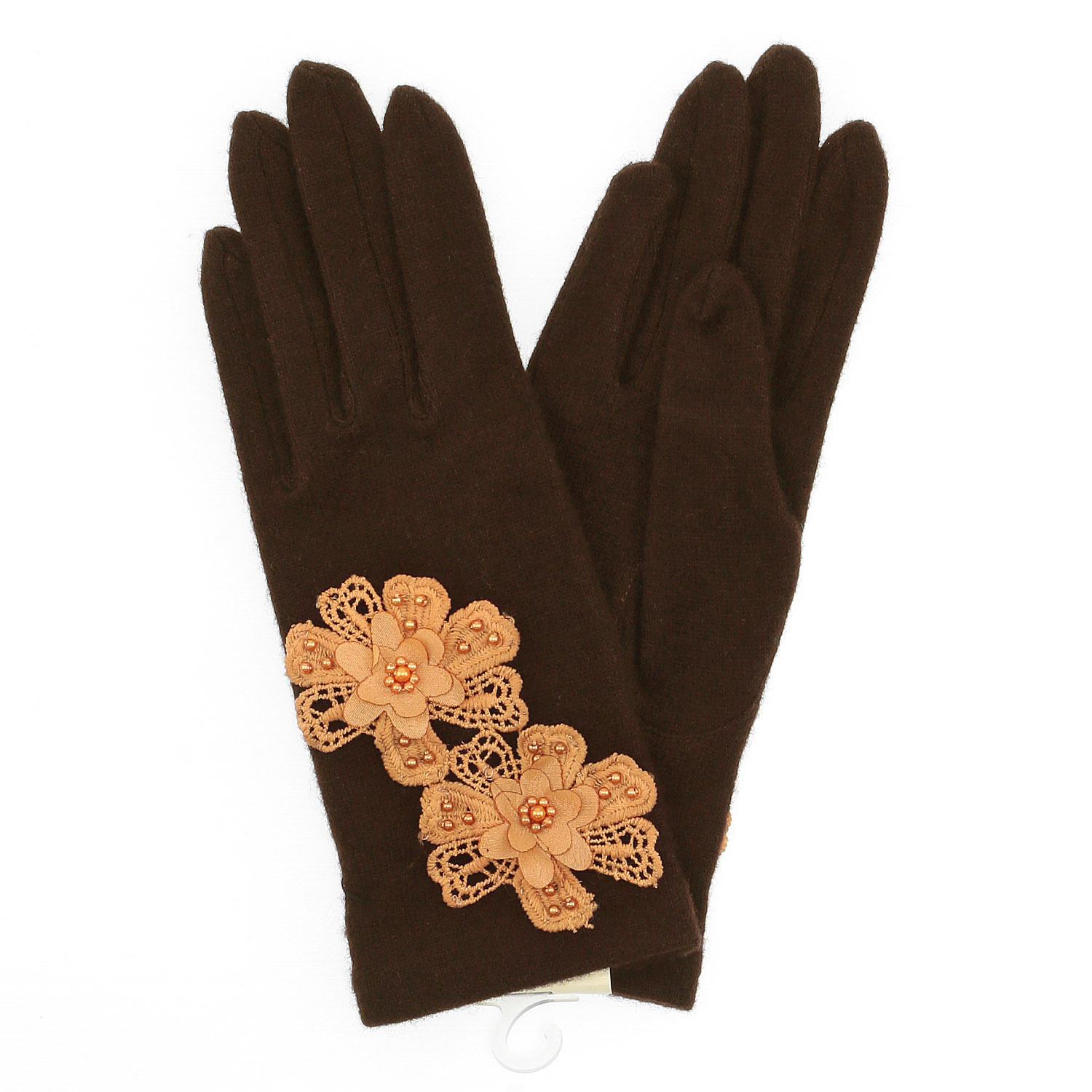 日本製 フラワージャージ手袋