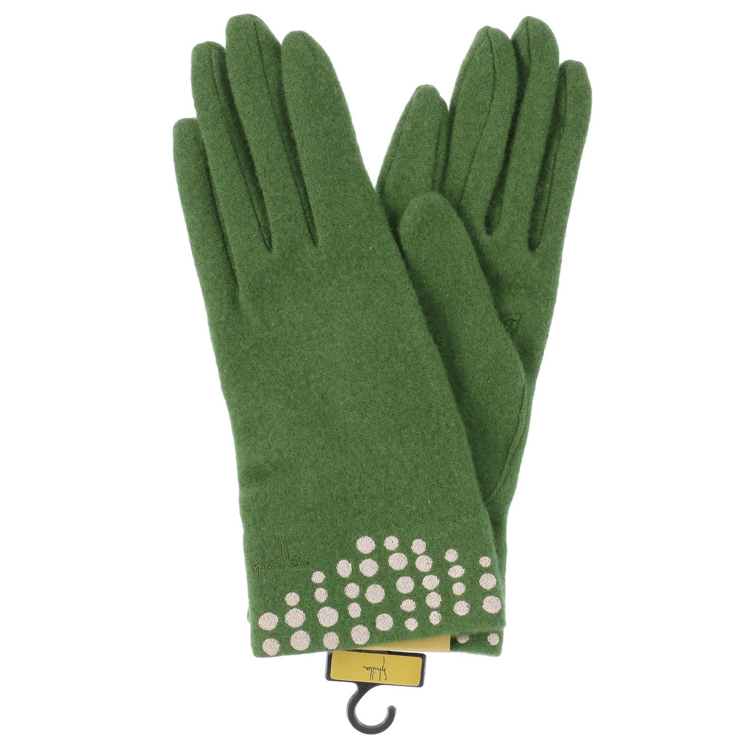 シビラ ドット刺繍ジャージ手袋 - 画像3