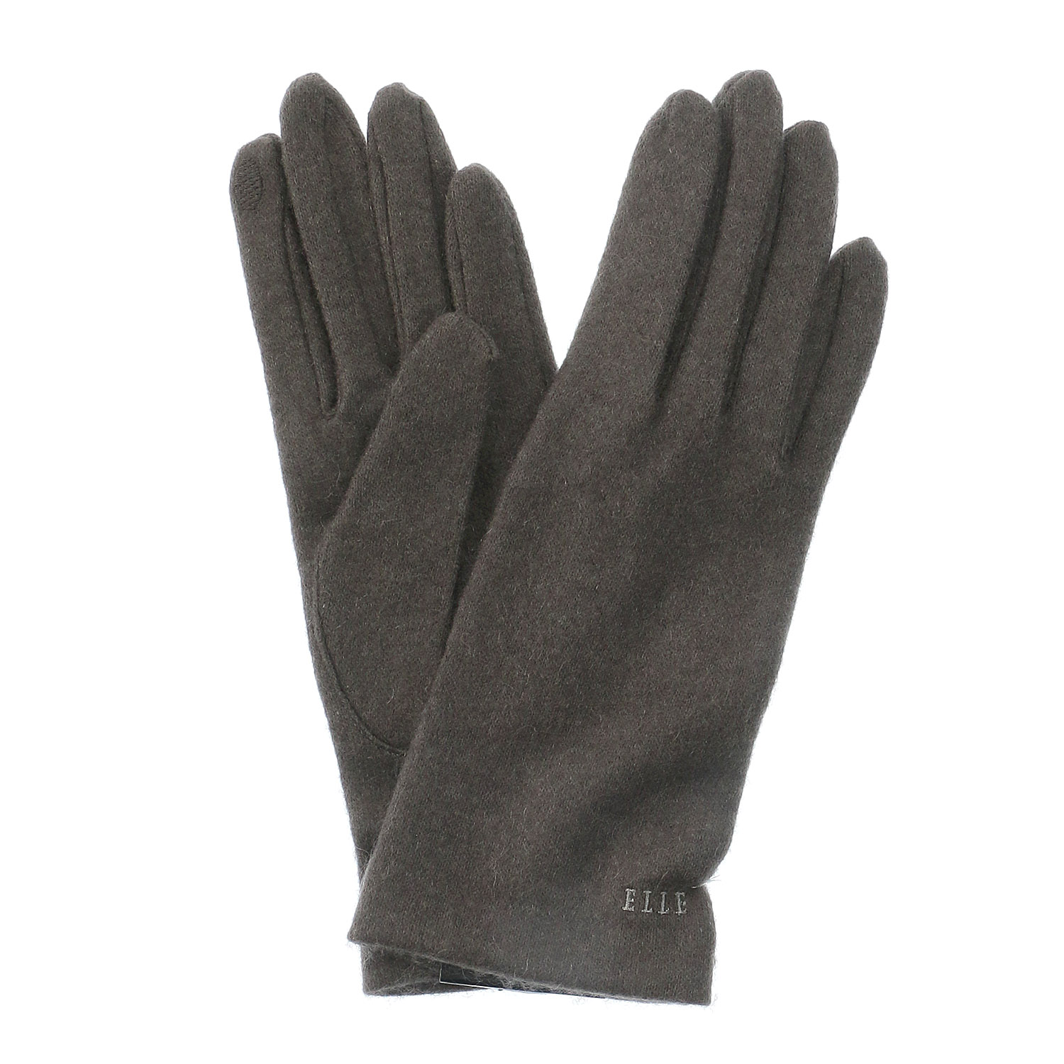【グレー、ワイン終了】ELLE カシミヤ手袋 - 画像2