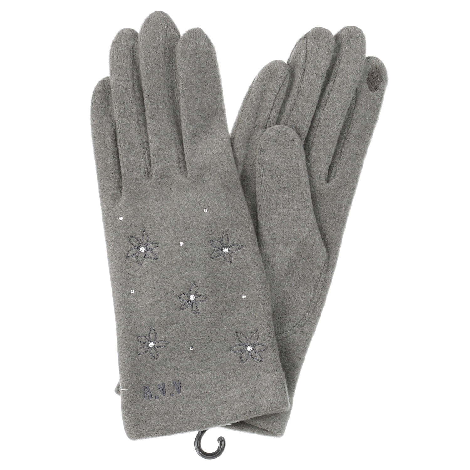 【ブラウン終了】avv ラインストーンジャージ手袋 - 画像2