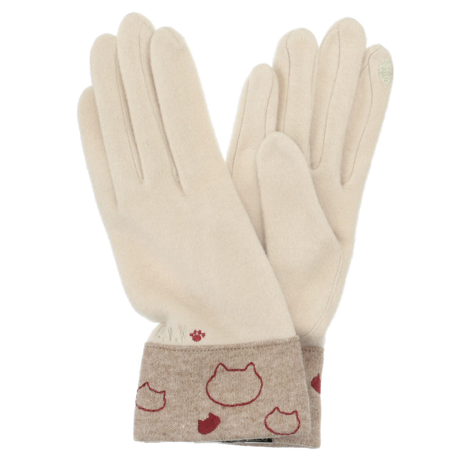 a．v．v ネコ刺繍手袋 - 画像4