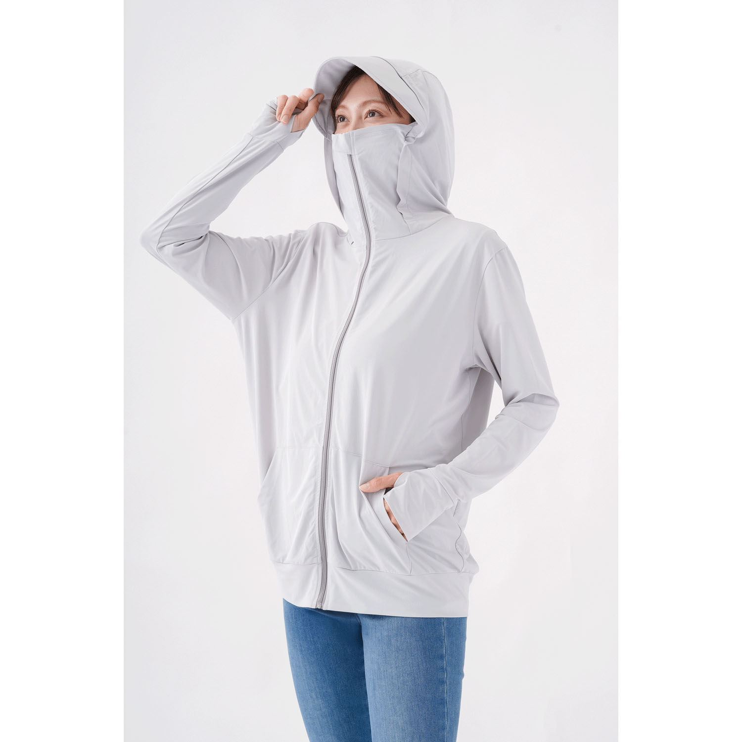 UV＆クール顔までガードパーカー - 画像11