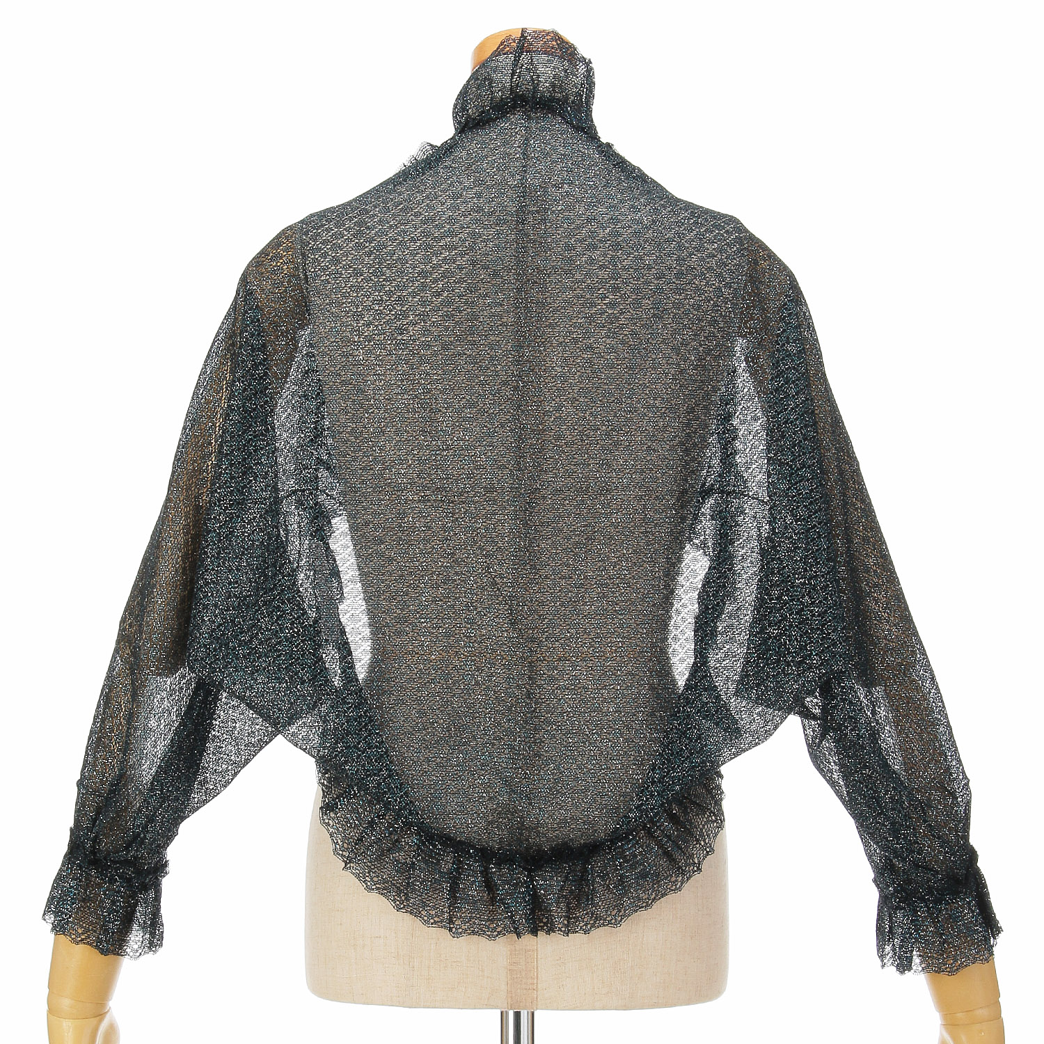 日本製 綿混ラメ入りスパークルボレロ - 画像3