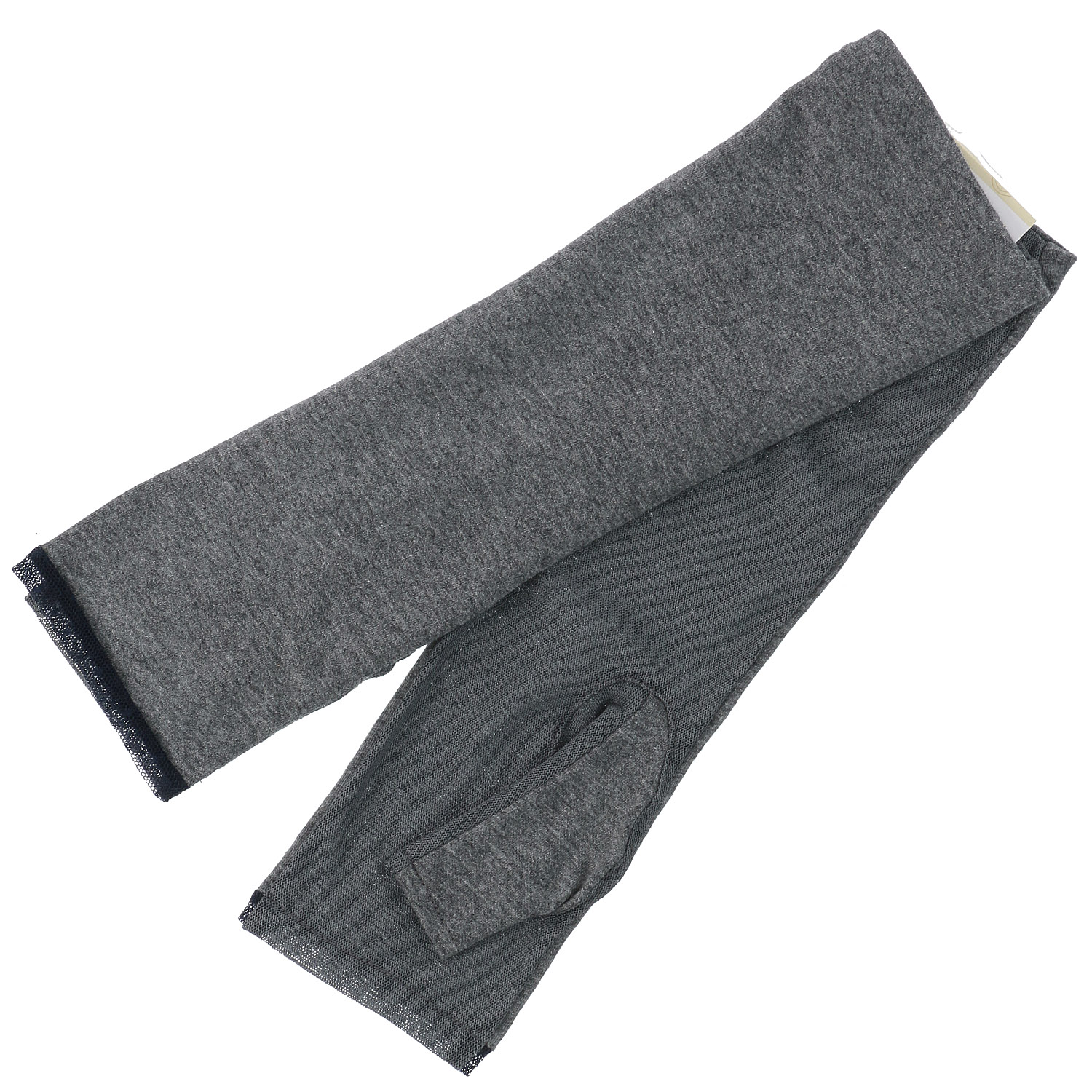 レーヨン混天竺水玉チュールアームカバー ミドル - 画像3