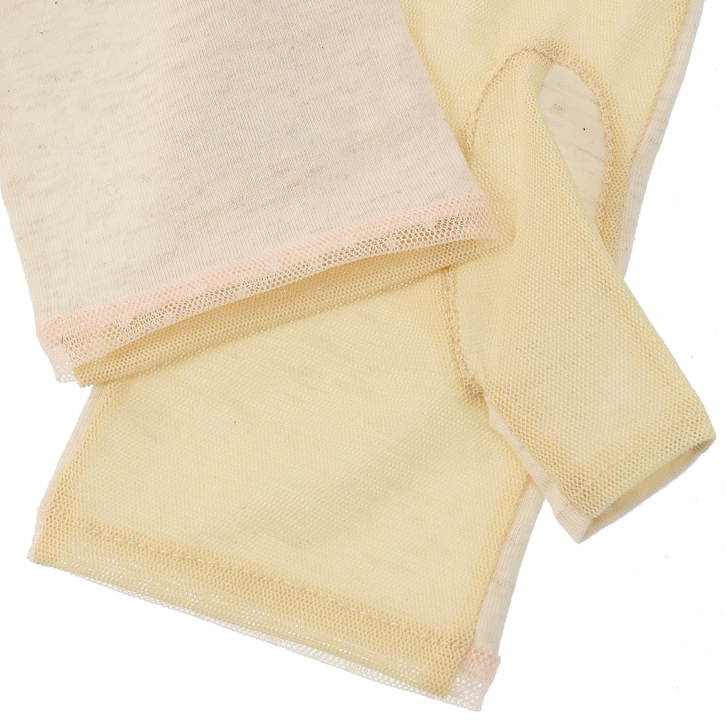 レーヨン混天竺水玉チュールアームカバー ミドル - 画像6