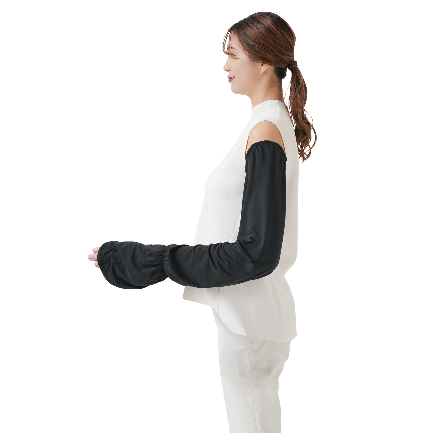 UV＆クールふんわりフィットアームカバー - 画像3