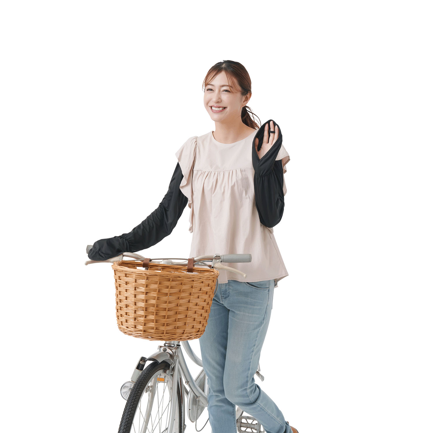 UV＆クールふんわりフィットアームカバー - 画像4