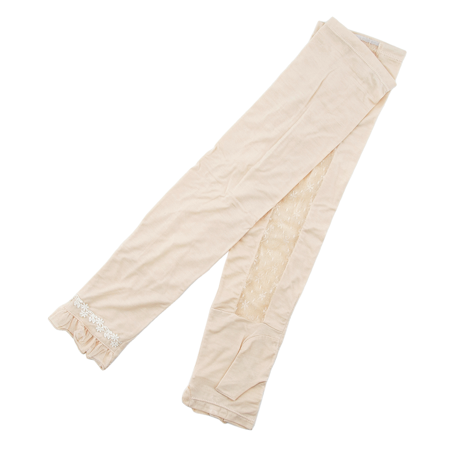 竹繊維メッシュ切替フリルアームカバー - 画像3