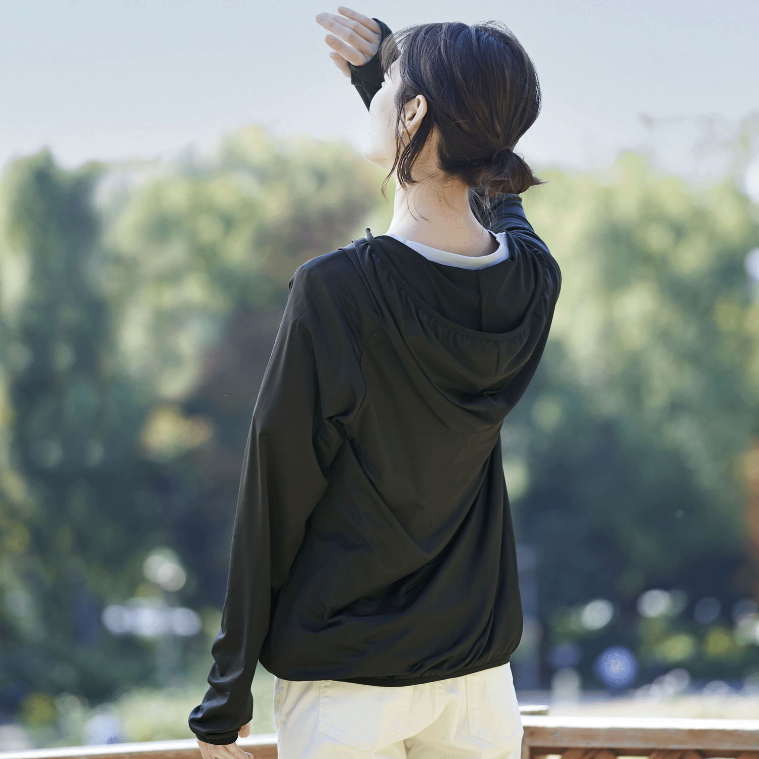 体型カバー涼やかUVパーカー S～Mサイズ - 画像16