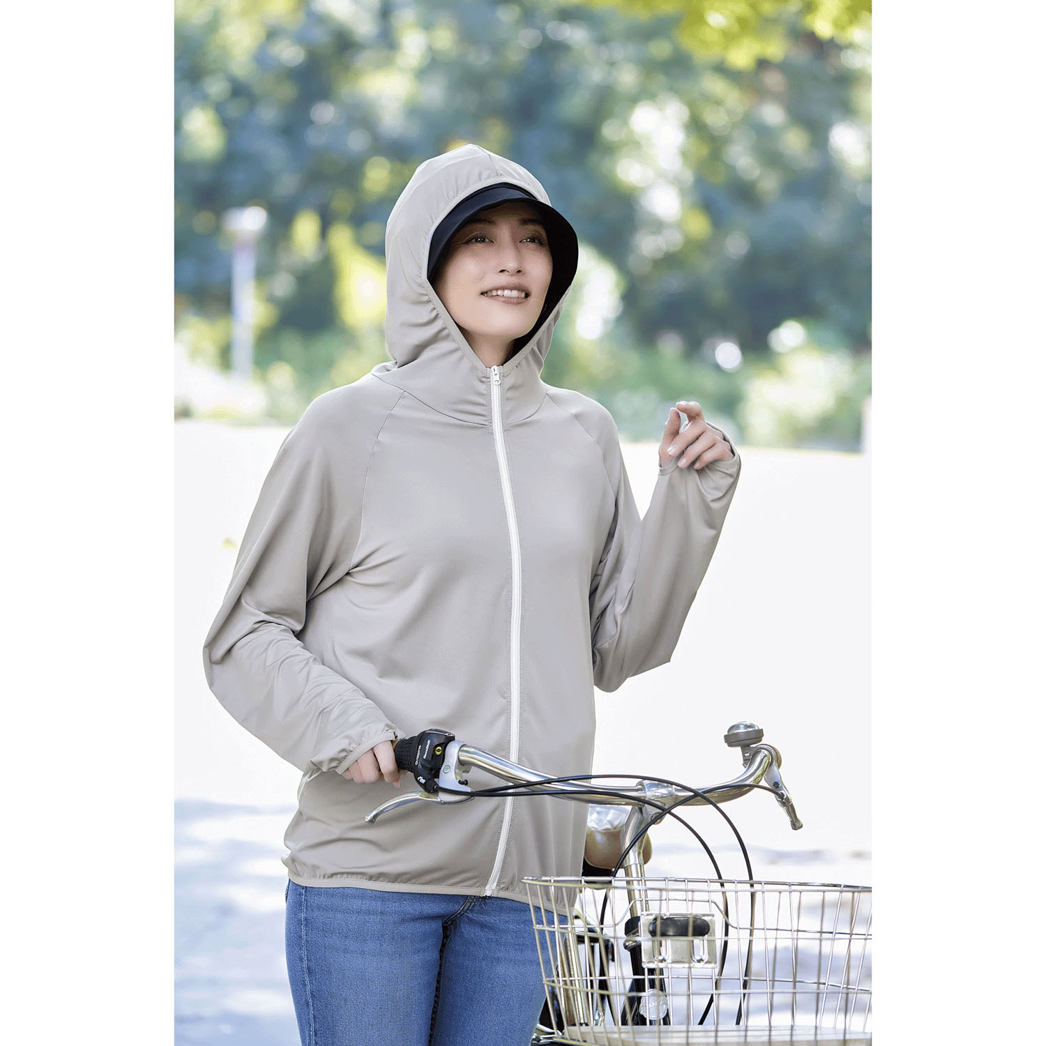 体型カバー涼やかUVパーカー S～Mサイズ - 画像7