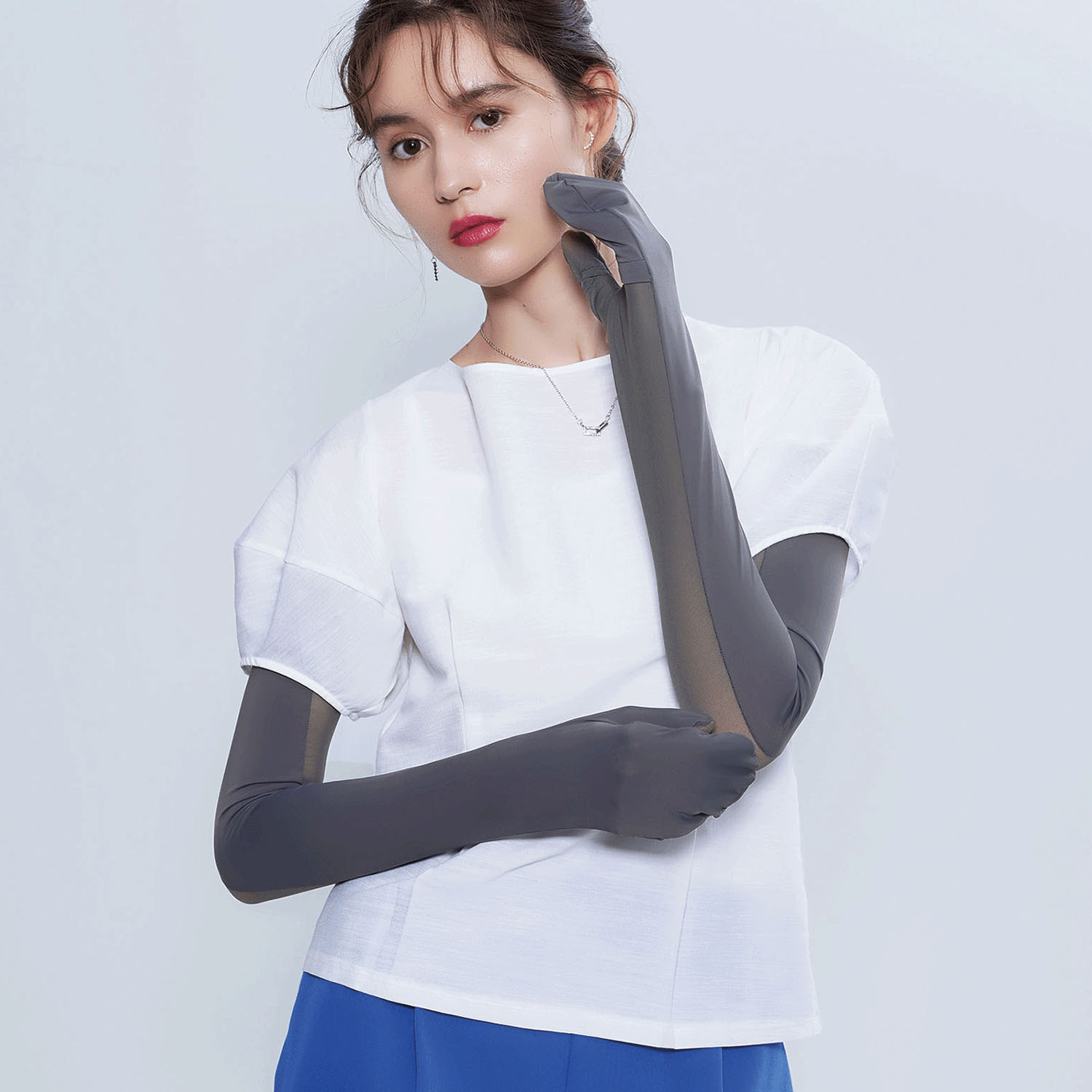 【ブラック終了】PRECIOUS UVクールメッシュミトングローブ - 画像1