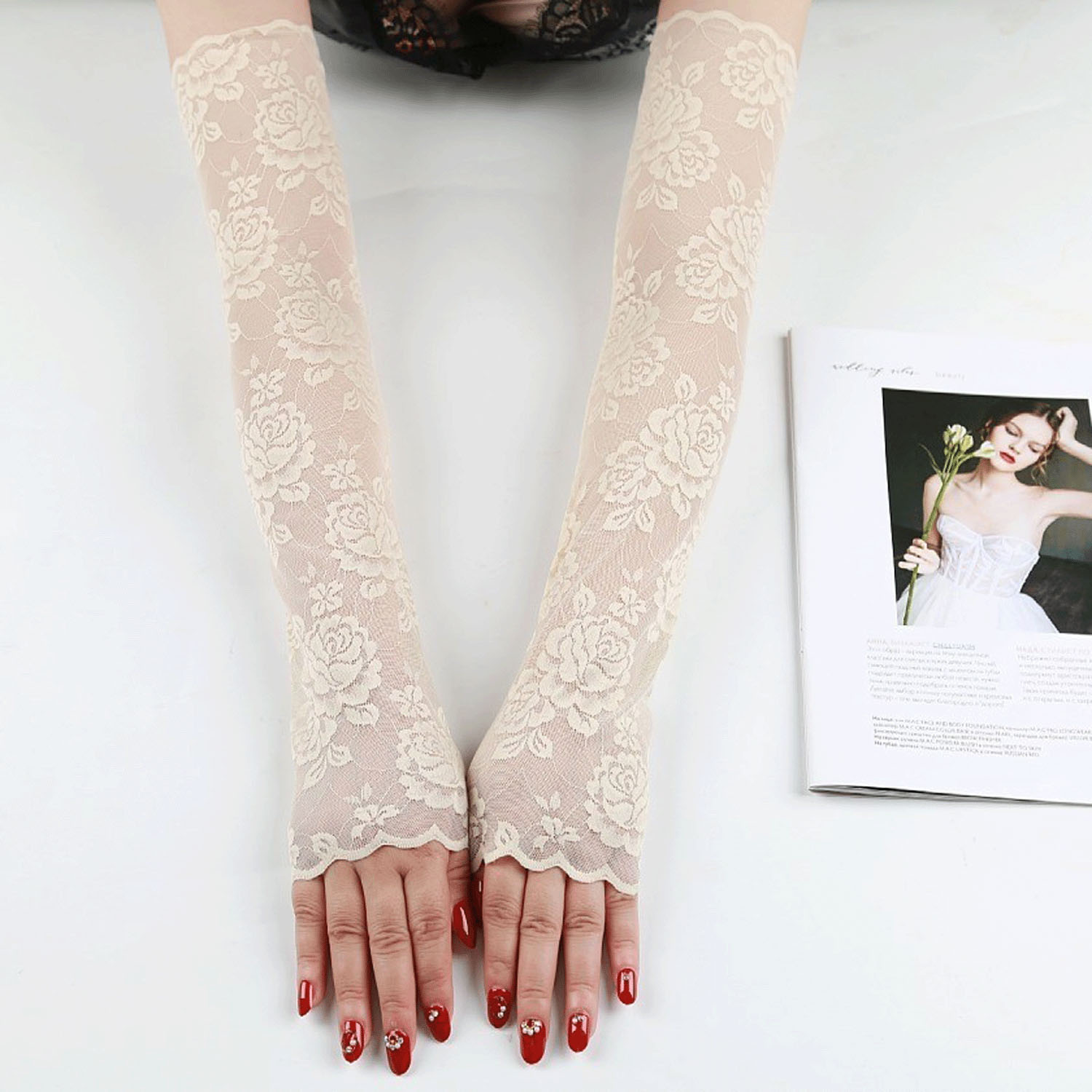 ローズレースアームカバー - 画像5