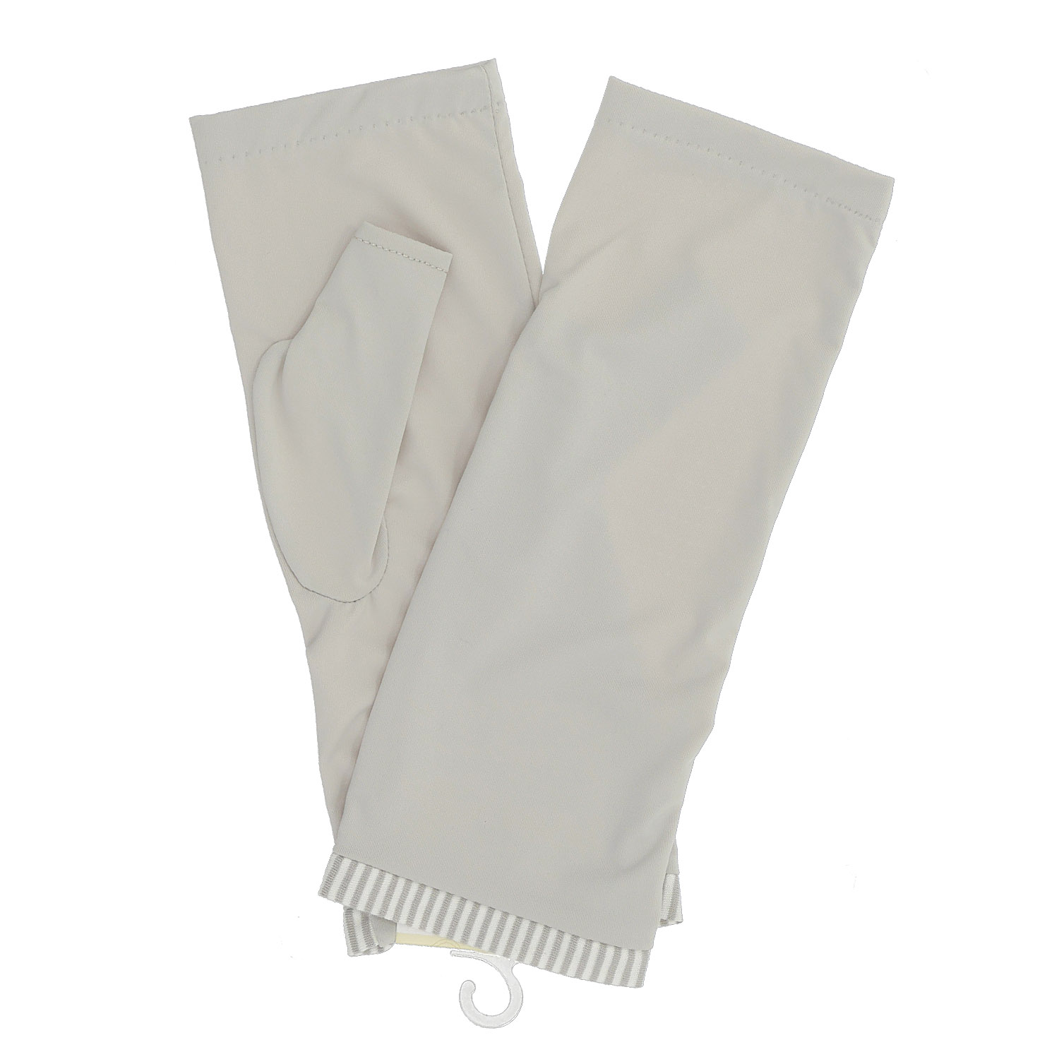 接触冷感 アイスシルクUVアームカバー ショート丈 - 画像2