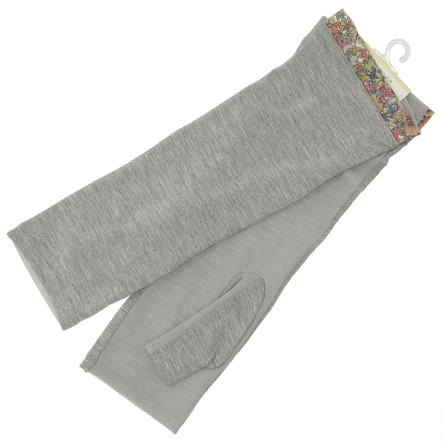 接触冷感 花柄UVアームカバー ミドル丈 - 画像2