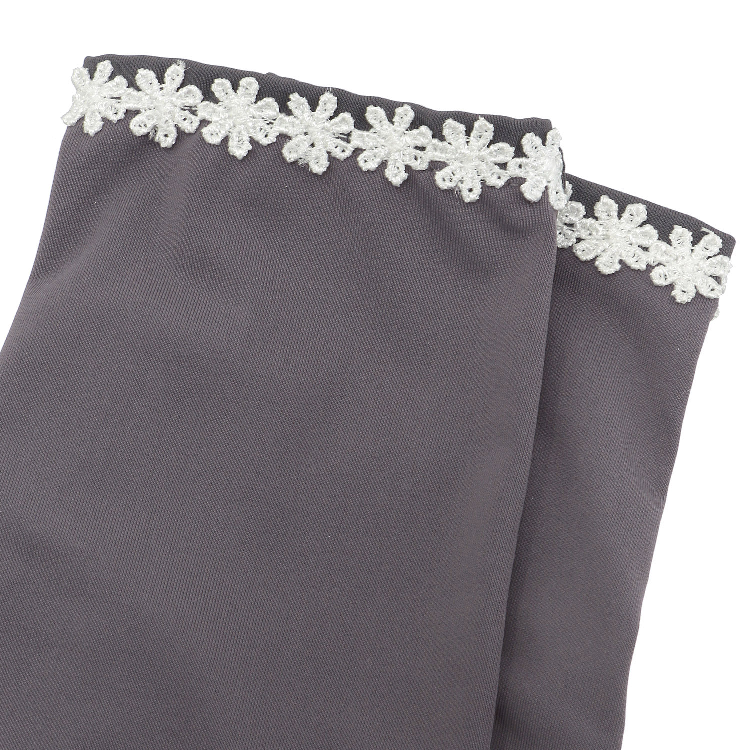 接触冷感 レース付きアームカバー ロング丈 - 画像4