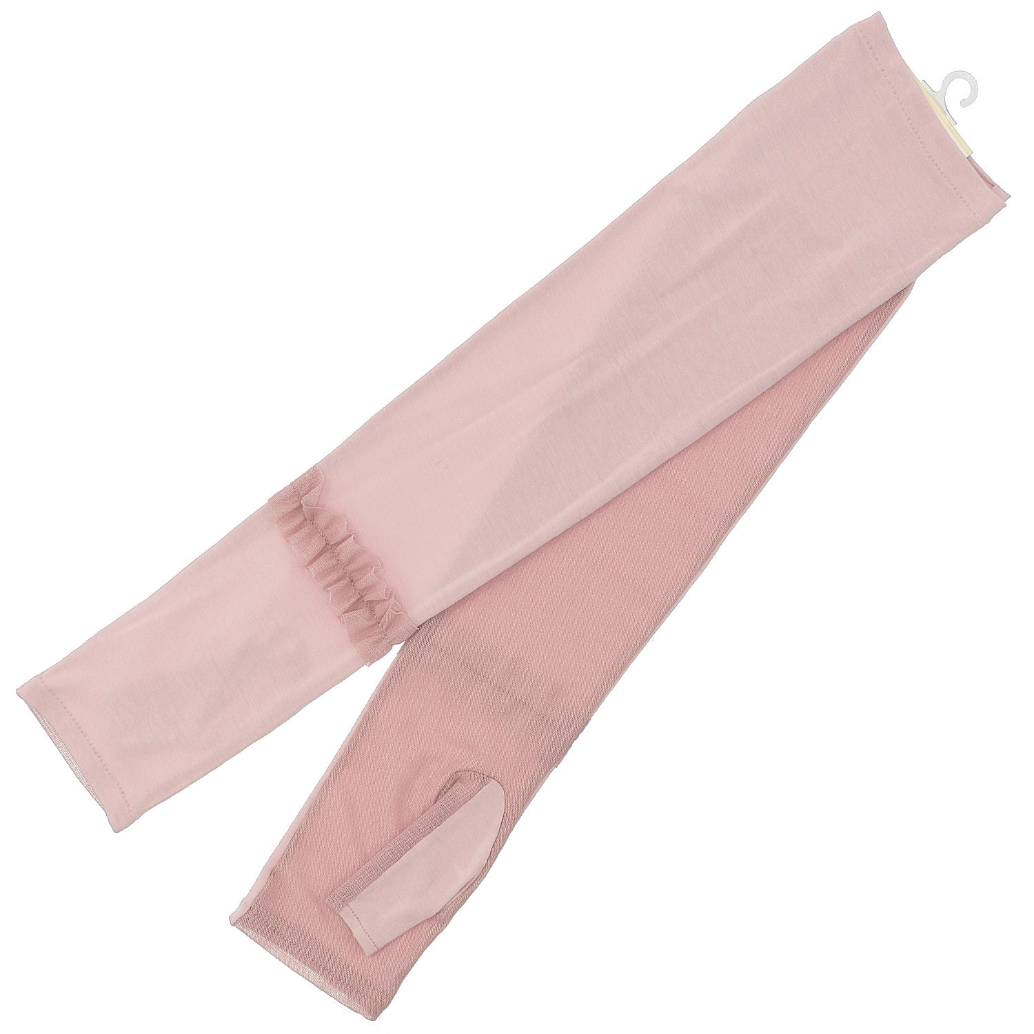 接触冷感 クールストレッチ×フリルアームカバー ロング丈 - 画像4