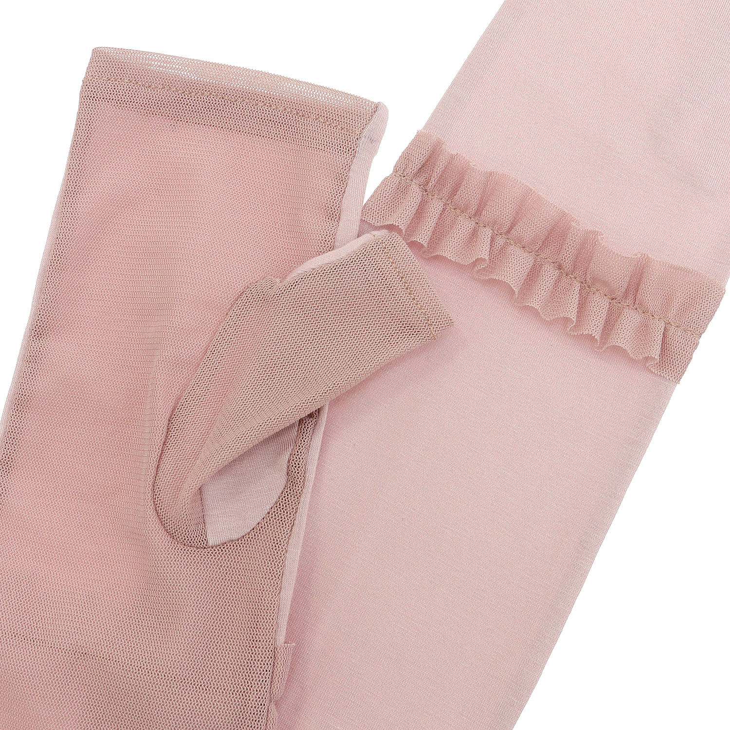 接触冷感 クールストレッチ×フリルアームカバー ロング丈 - 画像5