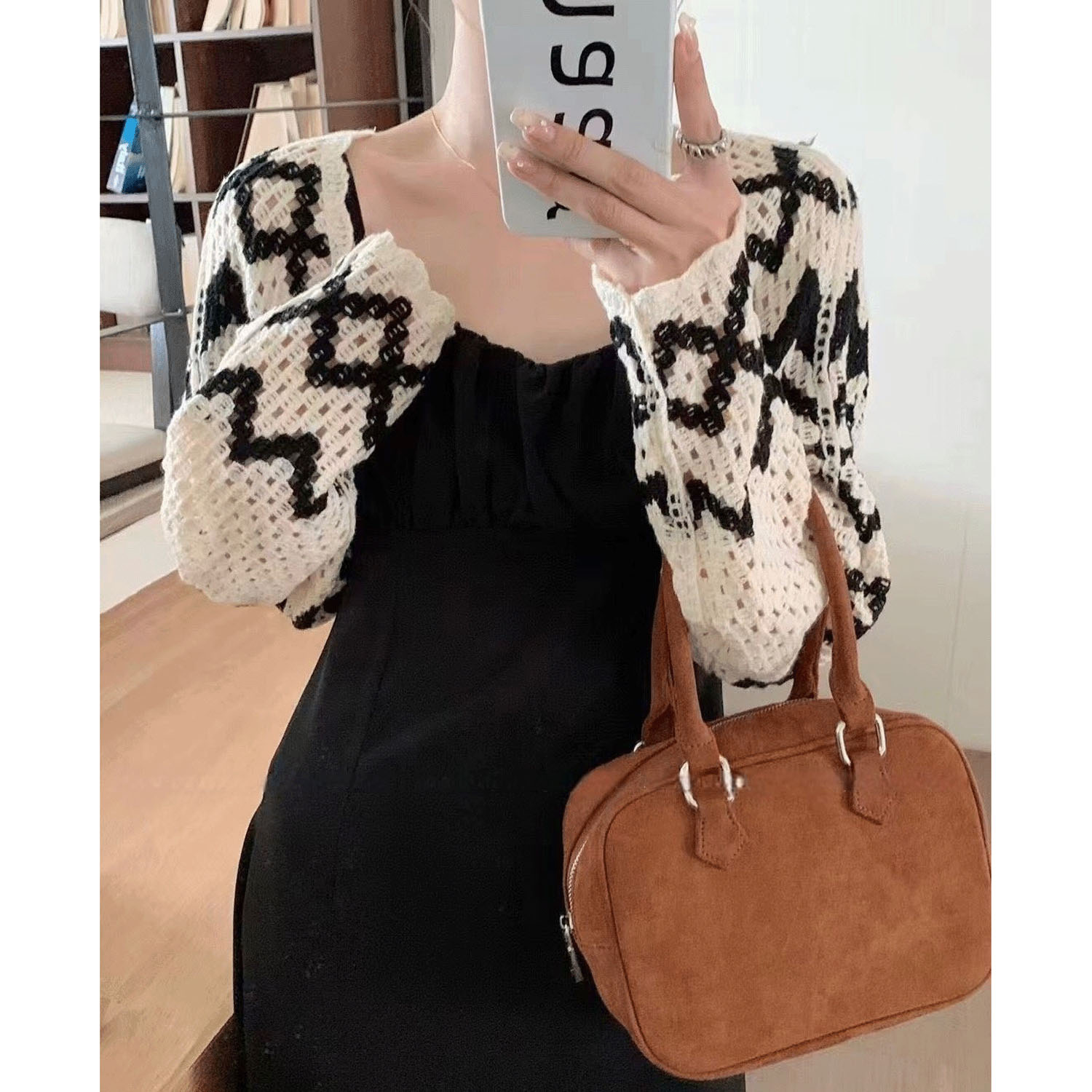 ニットアームボレロ - 画像2