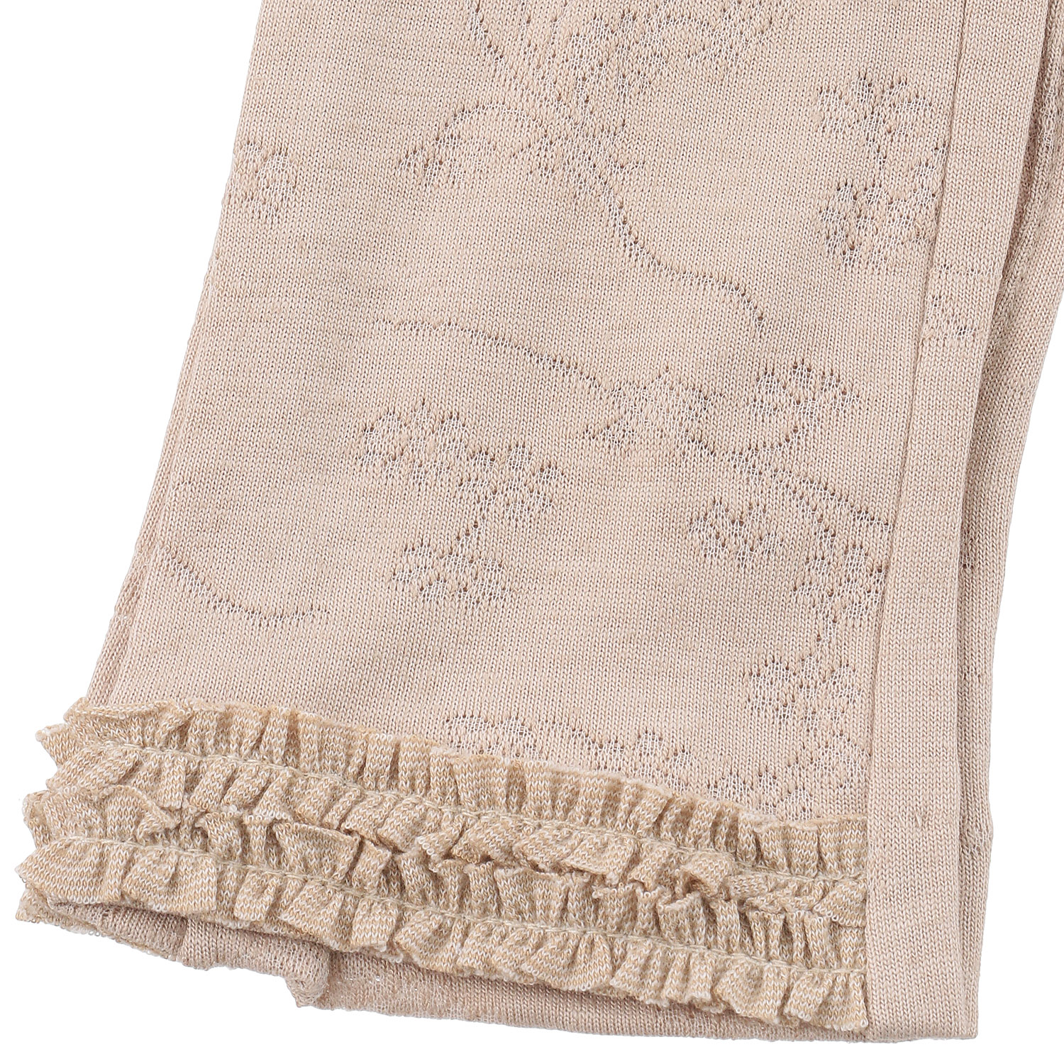 麻入りジャガード指切手袋 - 画像5