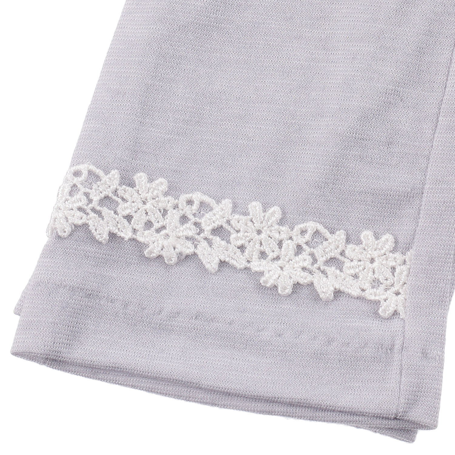 麻入りボーダー指切り手袋 - 画像2