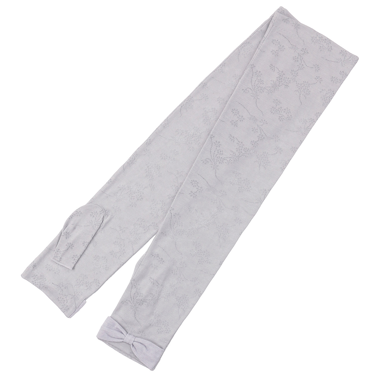 麻入りジャガード指無しアームカバー ribonn - 画像2