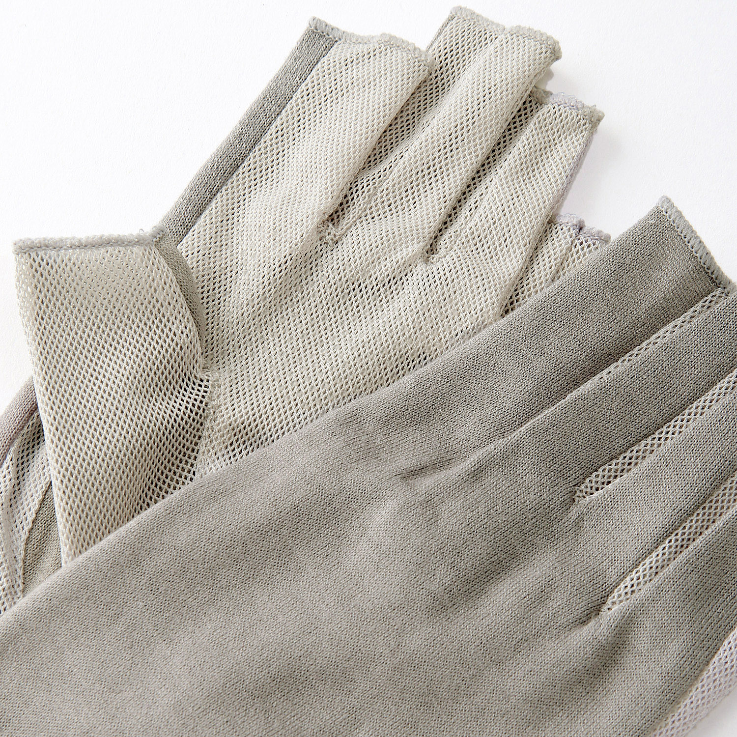 綿麻ショート指切り手袋 - 画像4