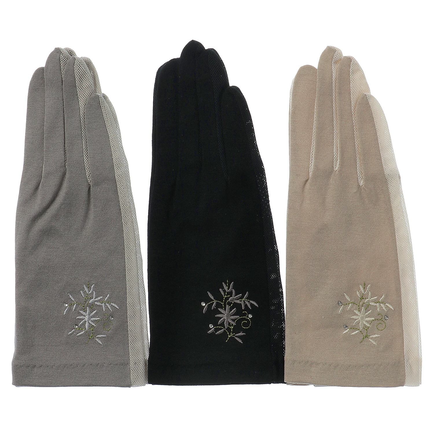 綿麻ショート手袋 5指 - 画像1