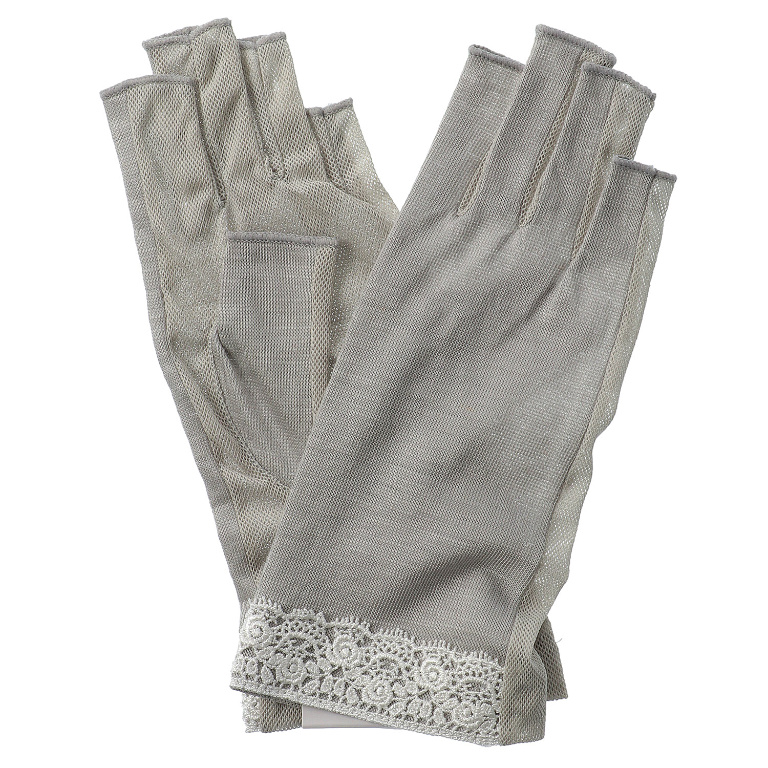 麻ショートレース指切り手袋 - 画像5