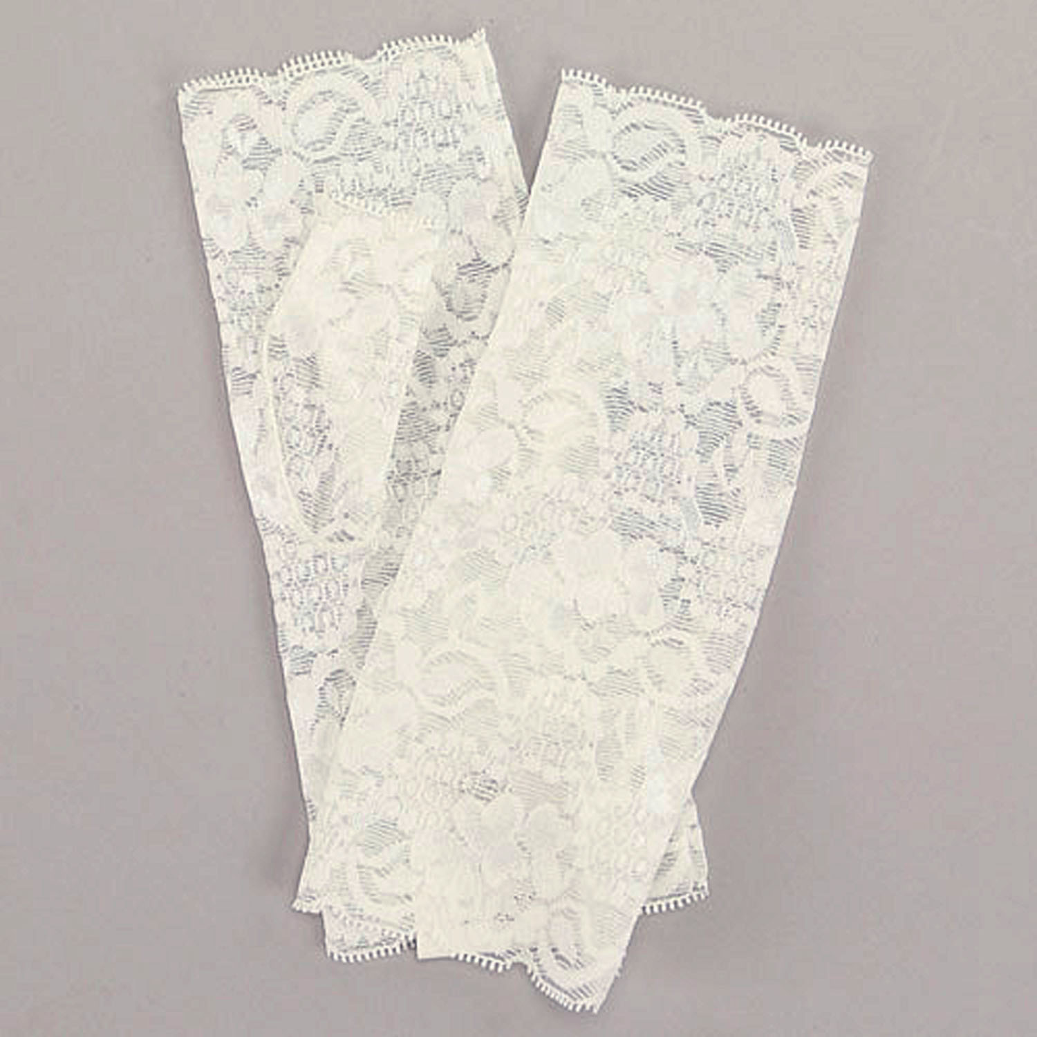 日本製 フラワーレース ショートアームカバー - 画像2