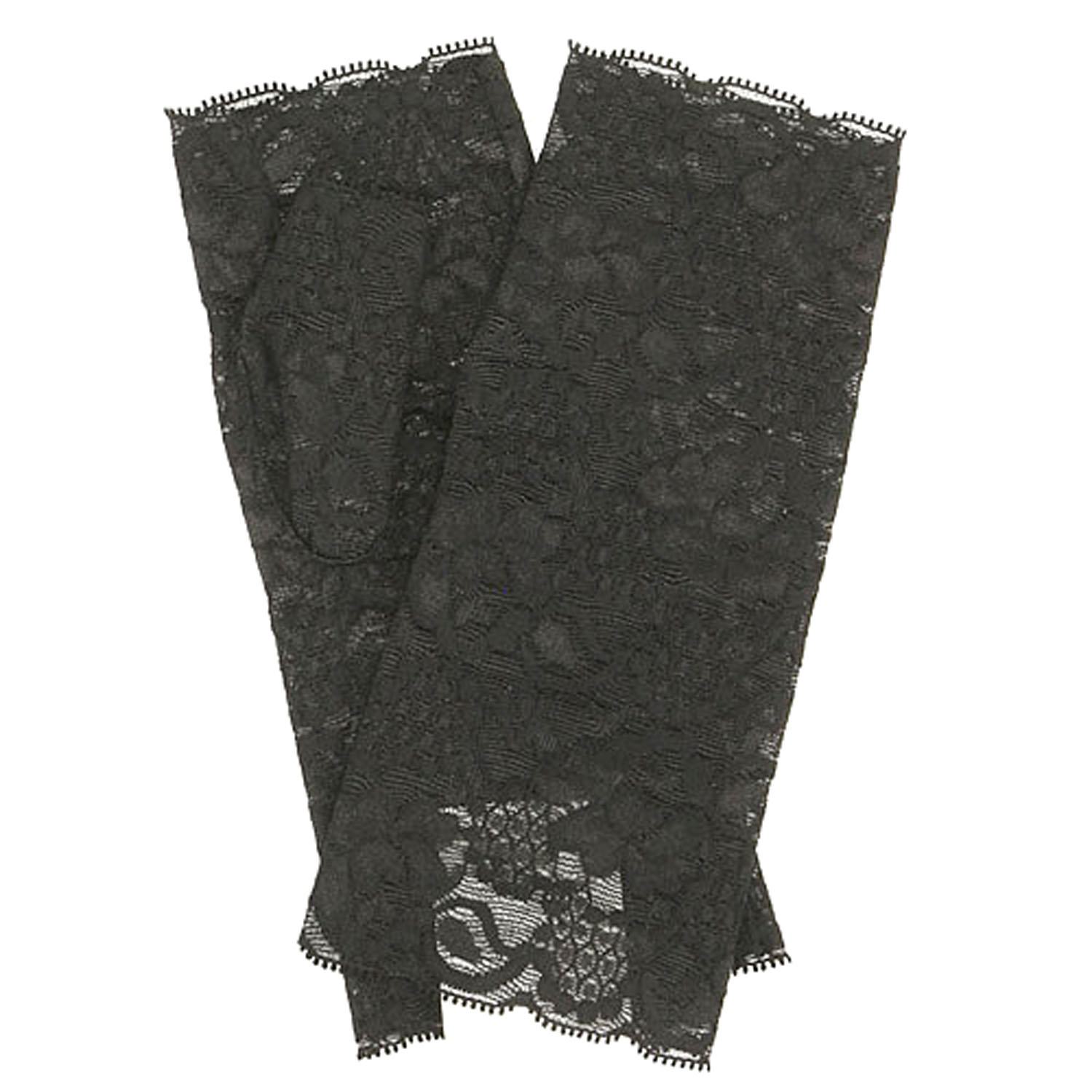 日本製 フラワーレース ショートアームカバー - 画像3