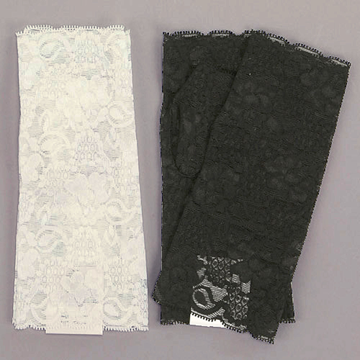 日本製 フラワーレース ショートアームカバー - 画像1