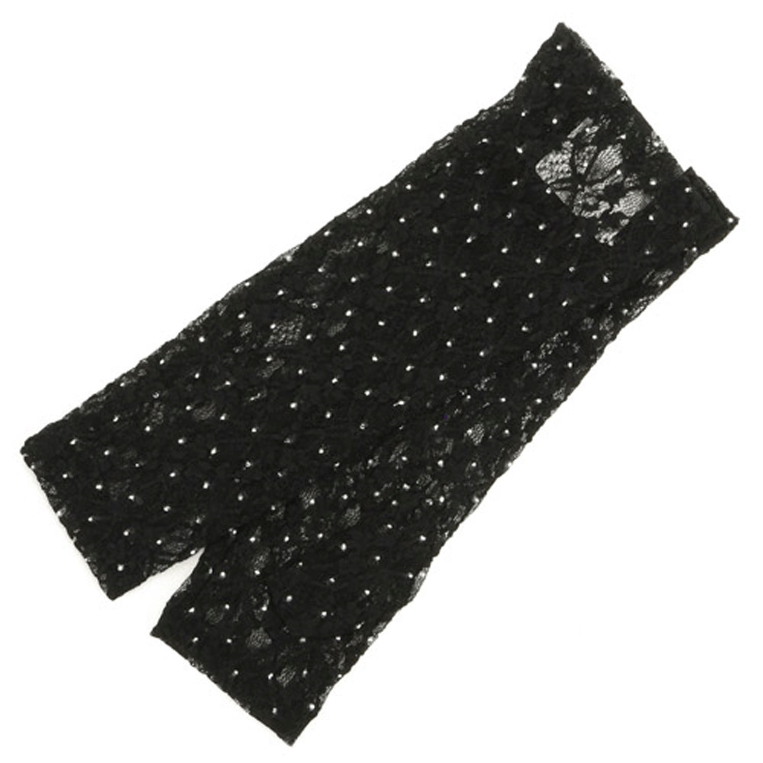 日本製 ドットレースセミロングアームカバー - 画像2