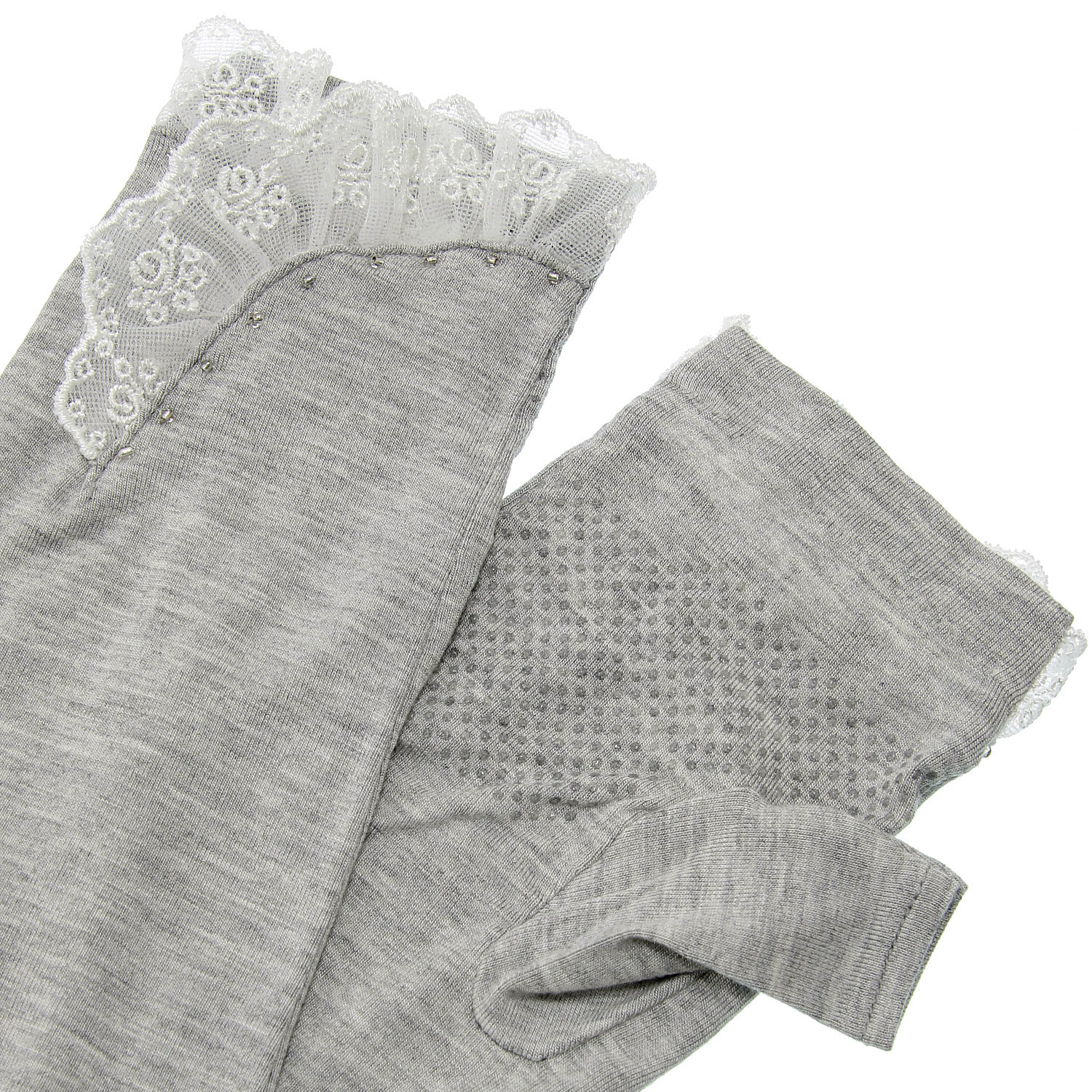 竹繊維 レースビーズミドアームカバー - 画像3