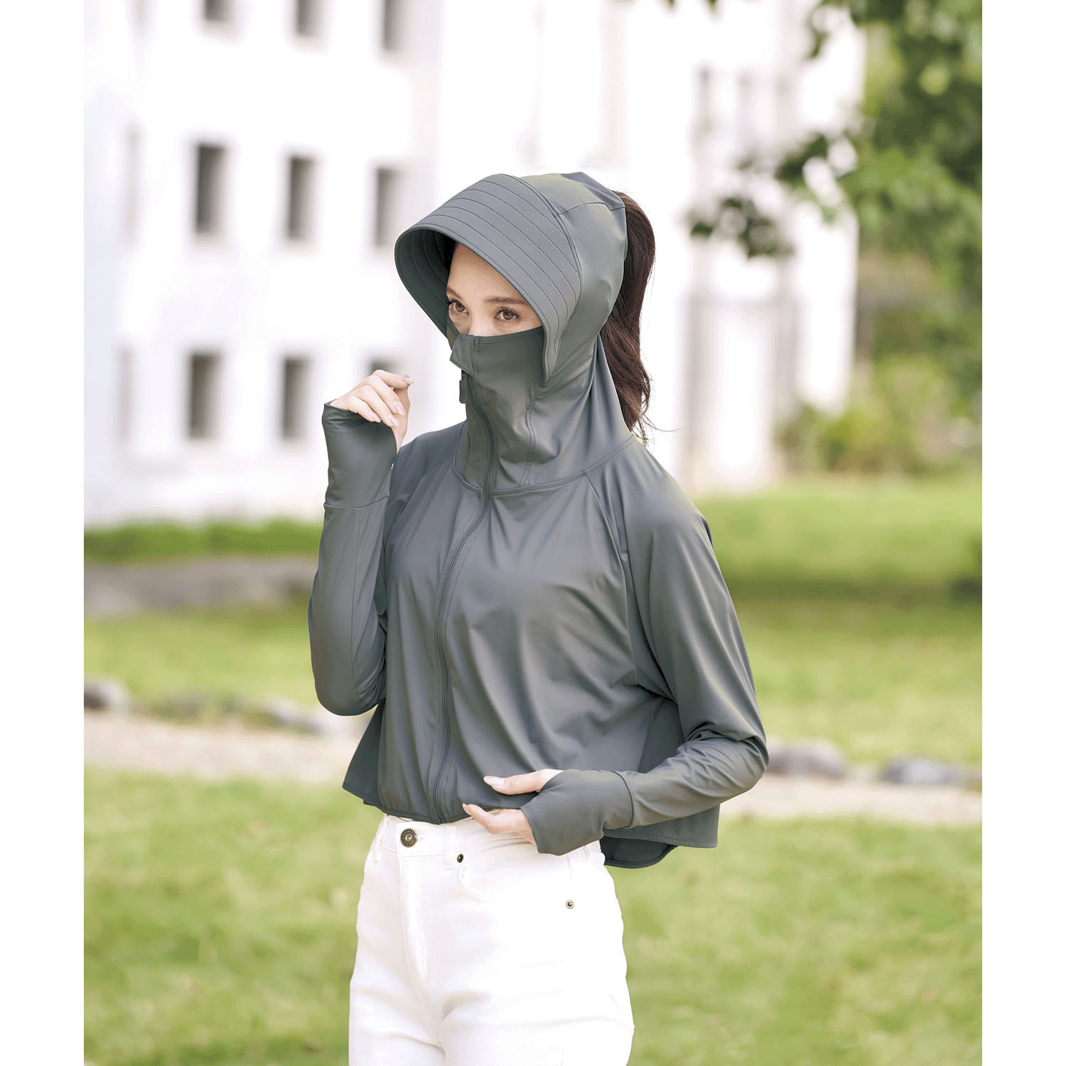 COGIT（コジット）Sun block LAB 爽壁 フェイスガードUVパーカー - 画像5