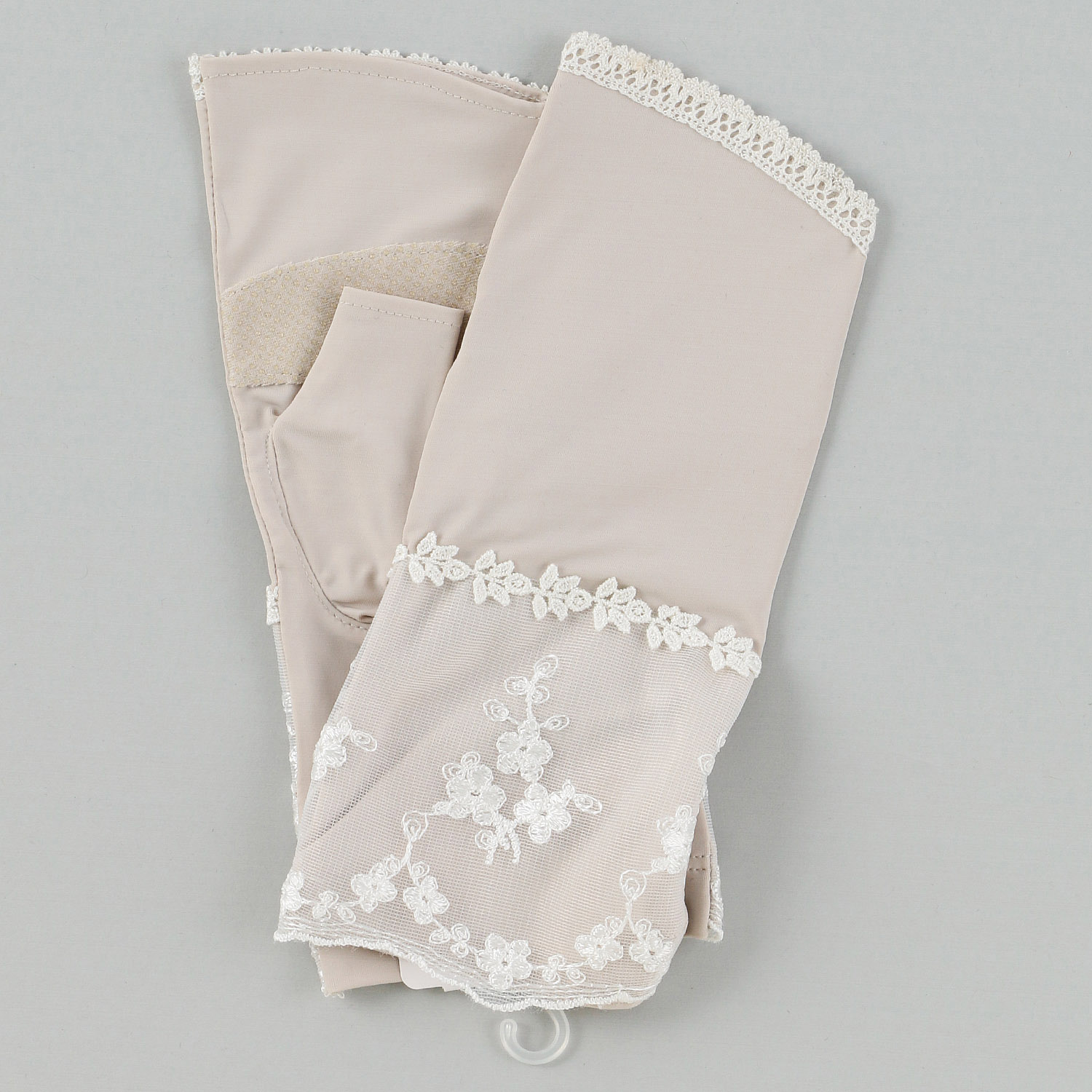 冷感抗菌チュールレースショートアームカバー - 画像2