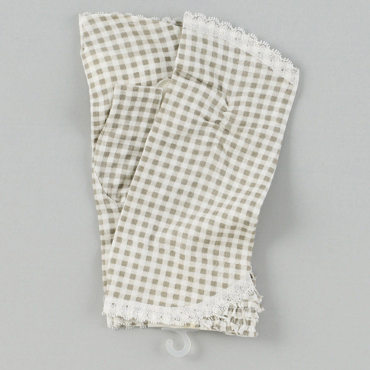 コットンギンガムチェックショートアームカバー