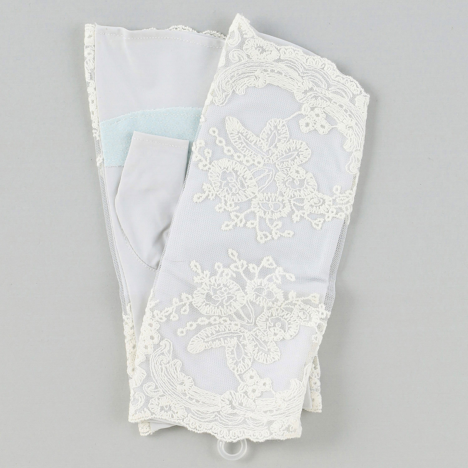 冷感抗菌アンティークレースショートアームカバー - 画像3