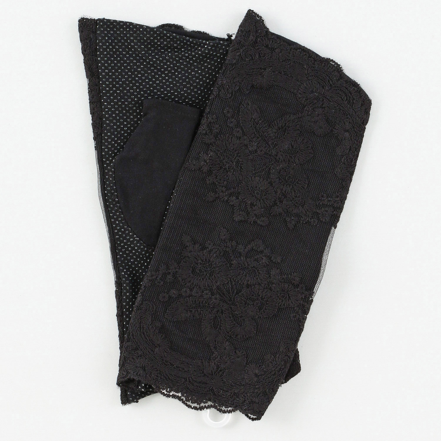 コットンアンティークレースショートアームカバー - 画像2