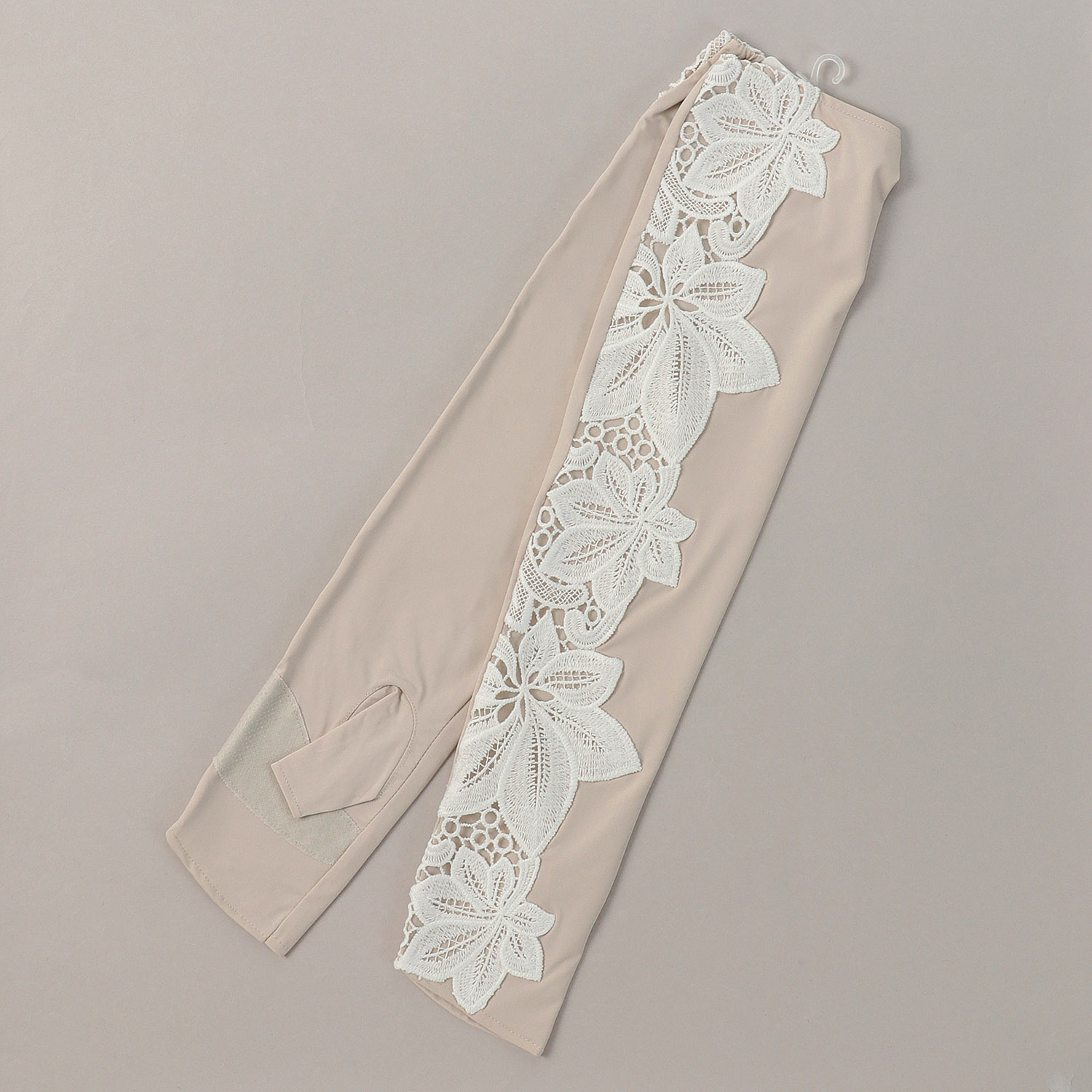 冷感抗菌ボタニカルレースロングアームカバー - 画像2