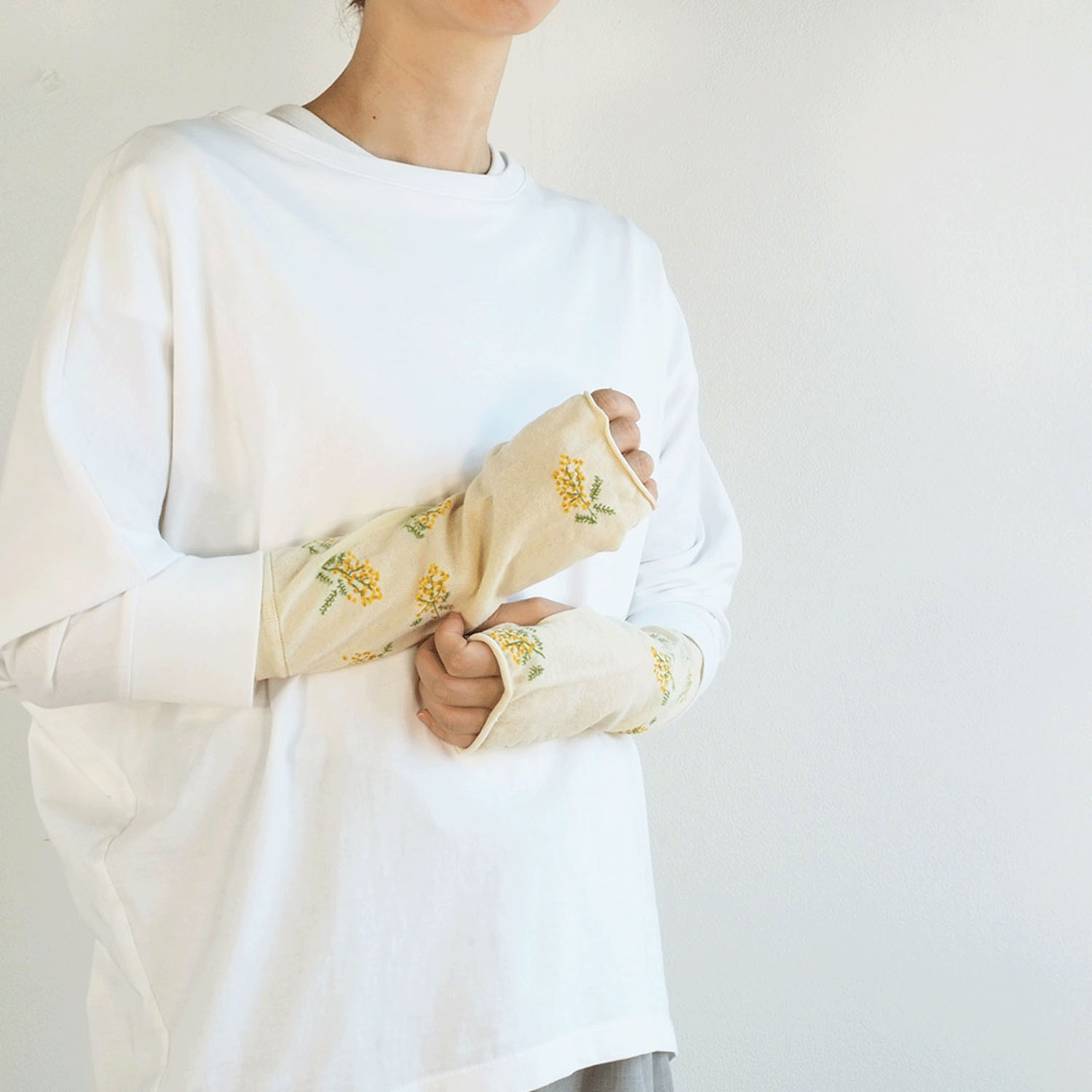 日本製 おさんぽアームカバー ショート - 画像1